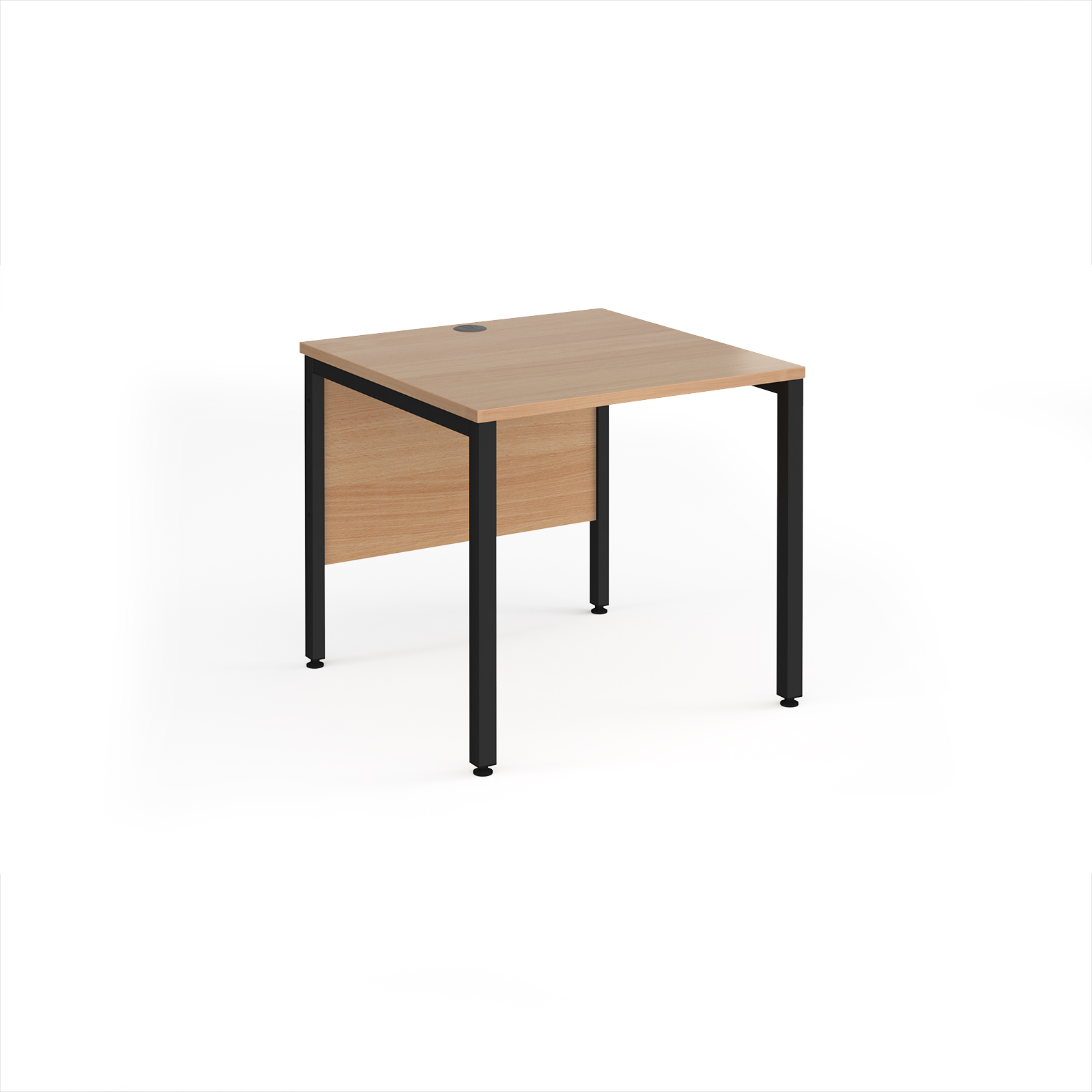 Maestro 25 bench 800mm deep desk — Beech