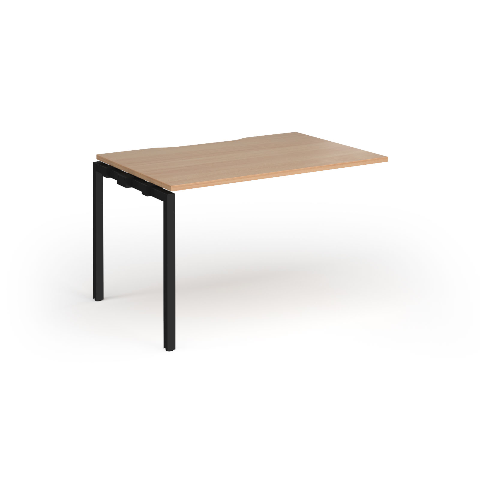 Connex Plus Goal Post Single Desk Add On 800mm deep — Beech