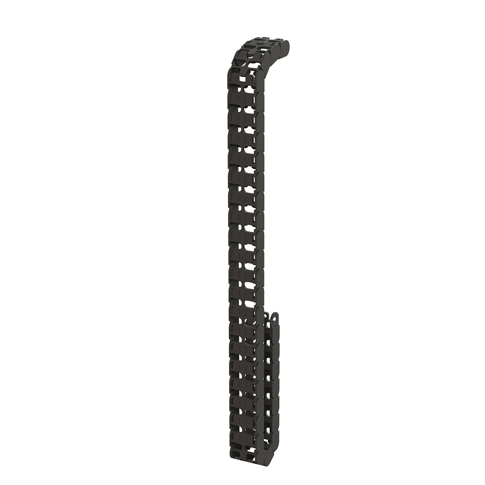 Elev8 vertical cable chain for back-to-back desks — Black