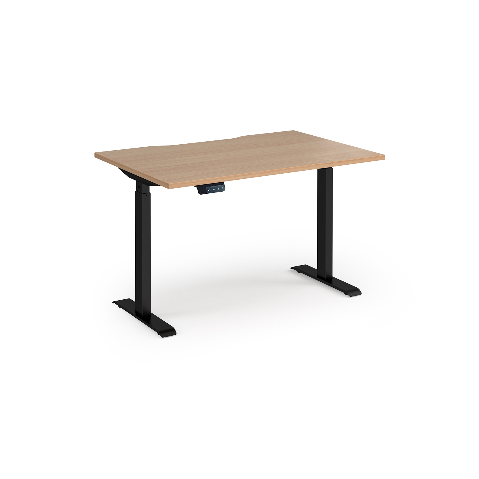 Elev8 Contract straight sit-stand desk 800mm deep — Beech