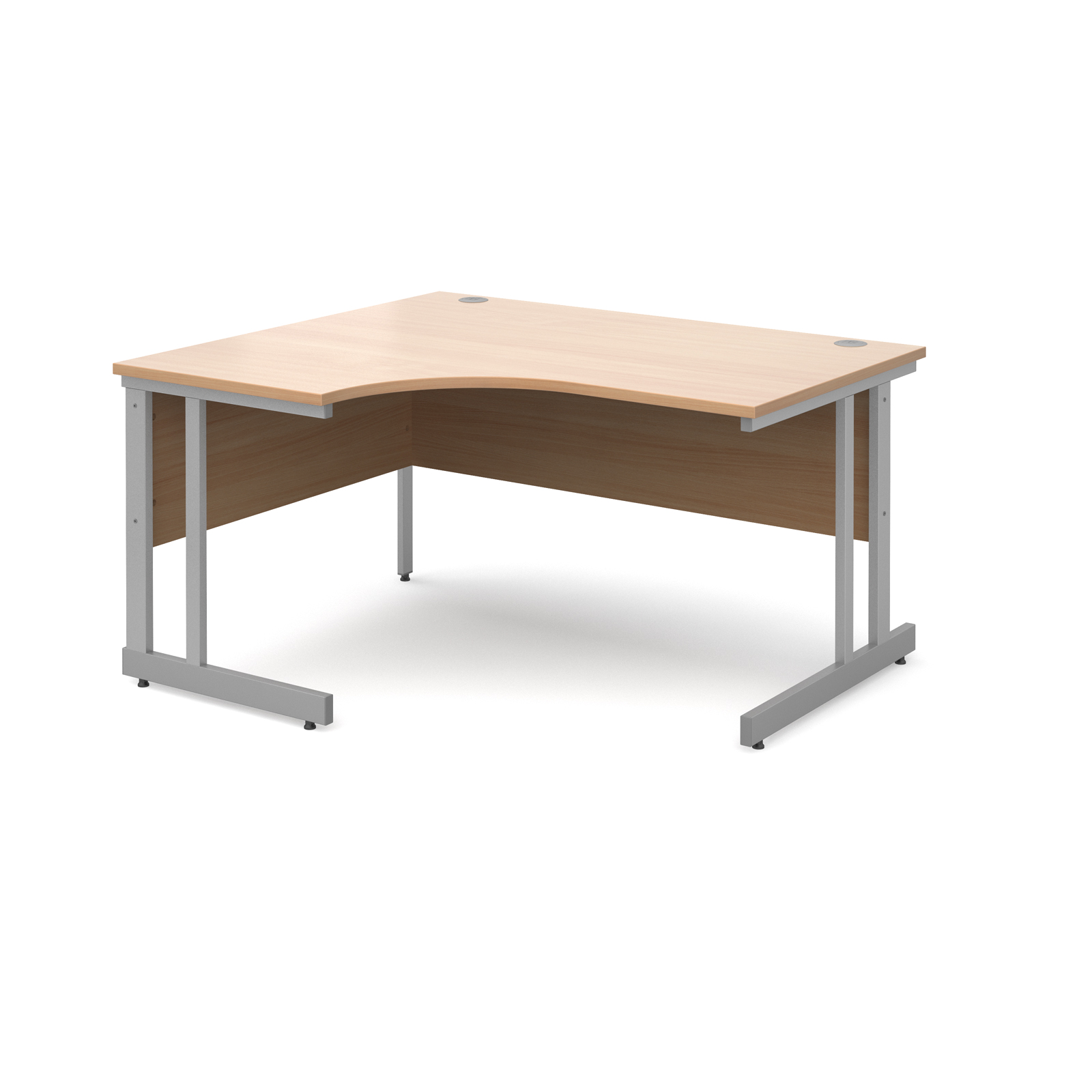 Momento left hand ergonomic desk — Beech
