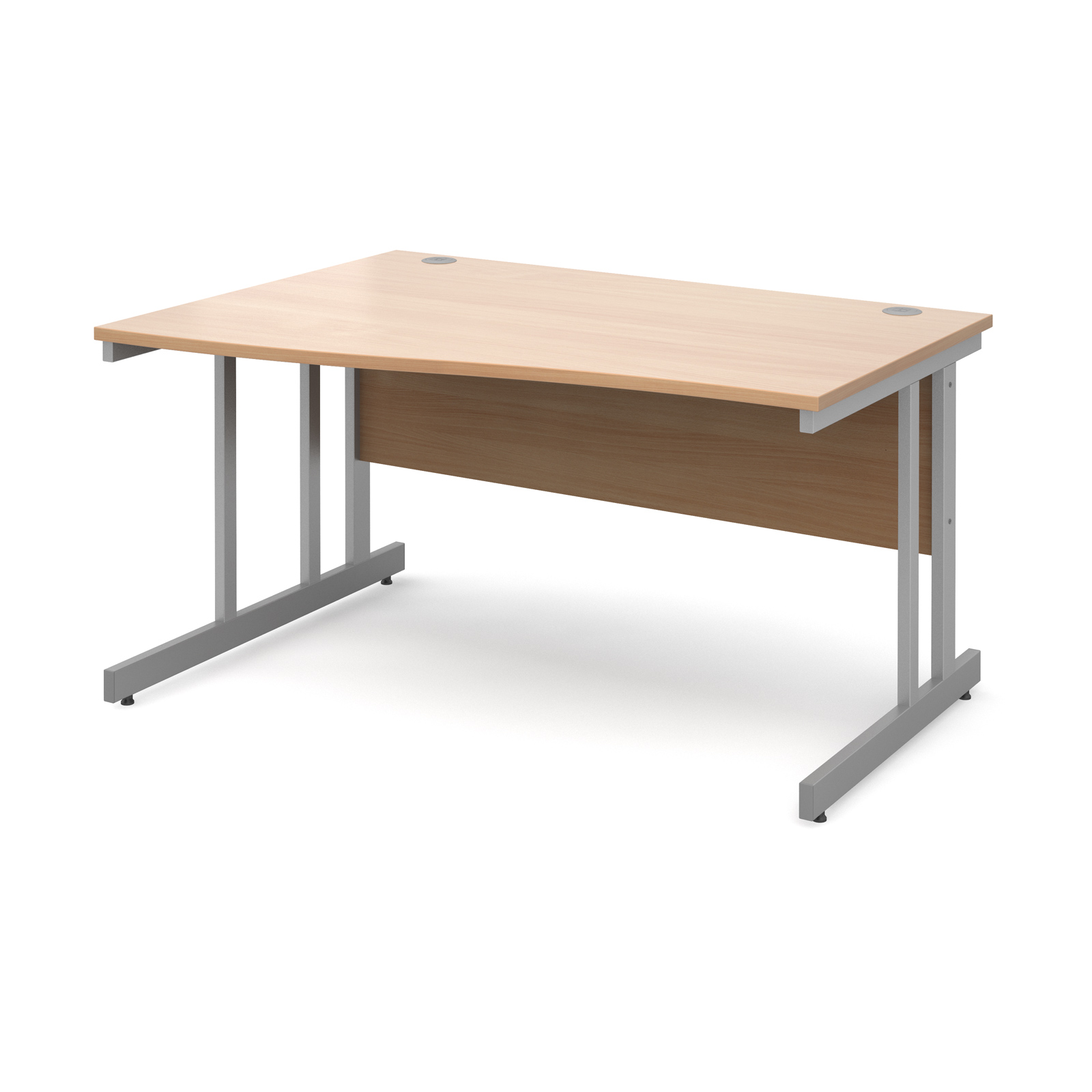 Momento left hand wave desk — Beech