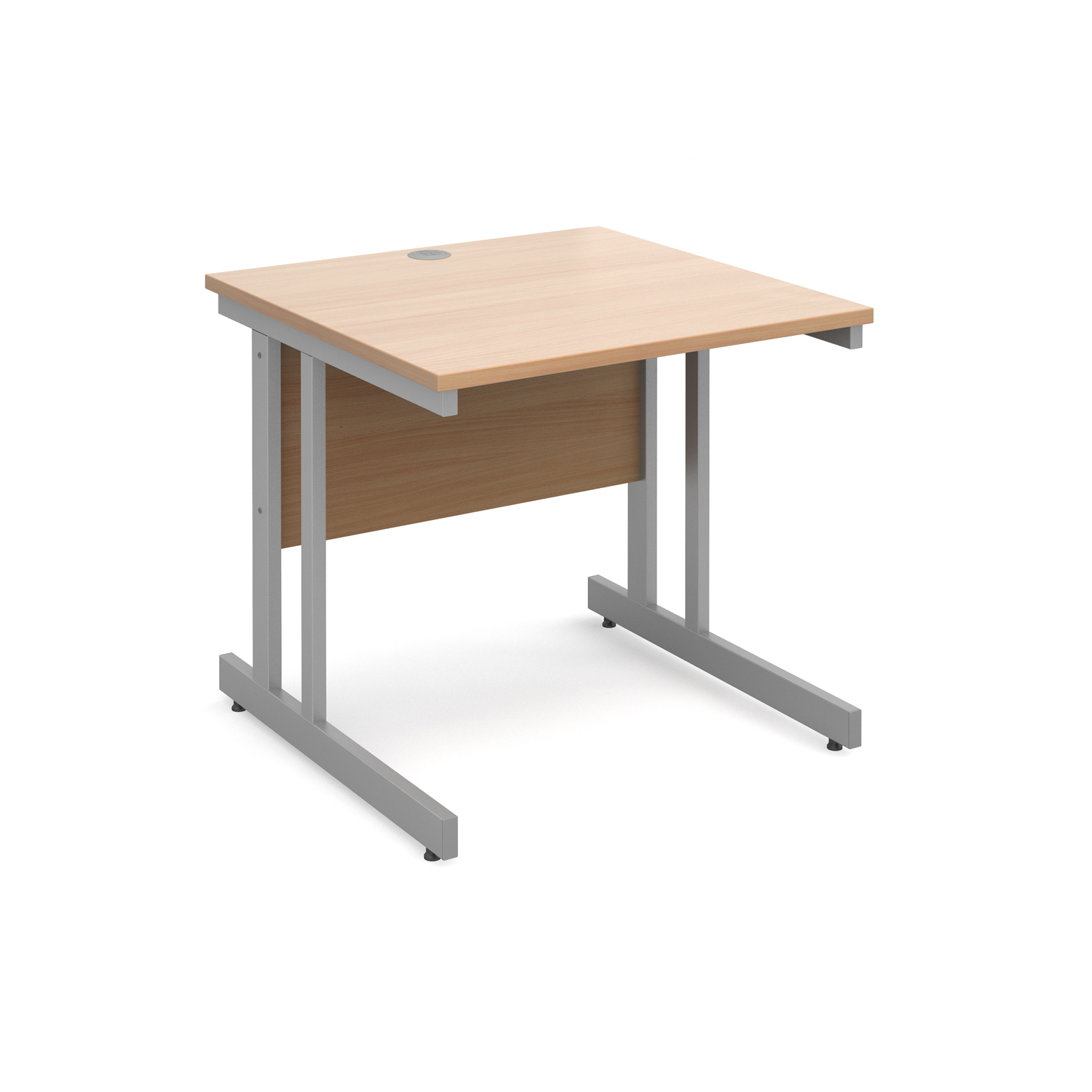 Momento straight desk 800mm deep — Beech