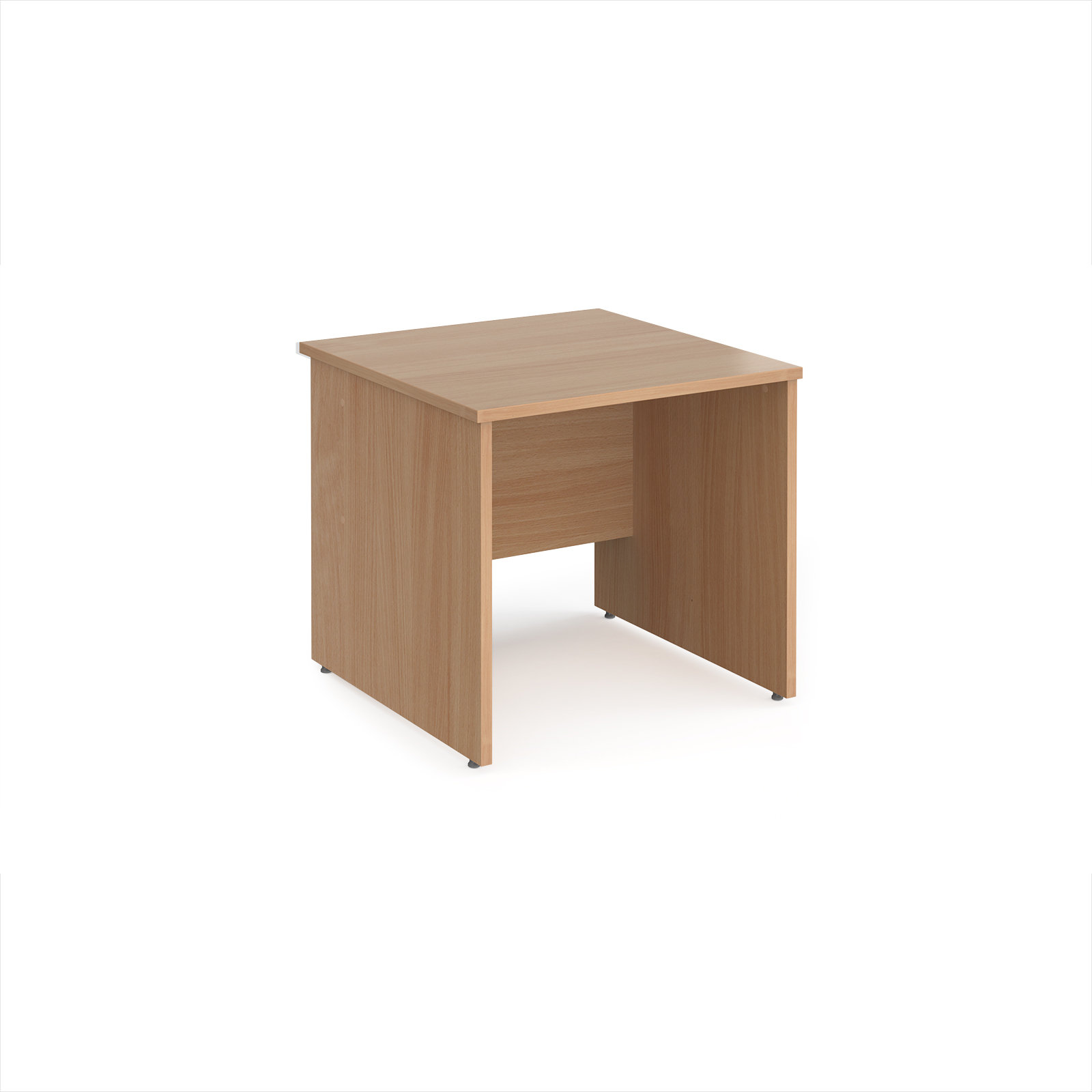 Maestro 25 panel end 800mm deep desk — Beech