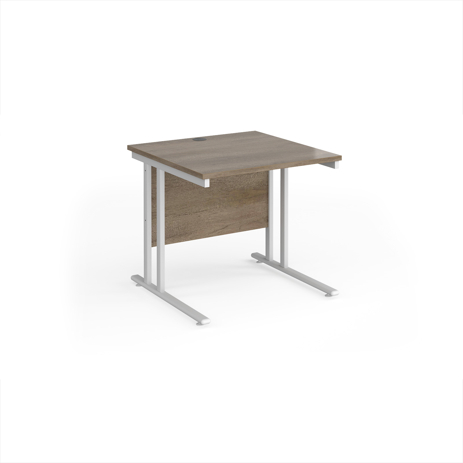 Maestro 25 cantilever 800mm deep desk — Beech