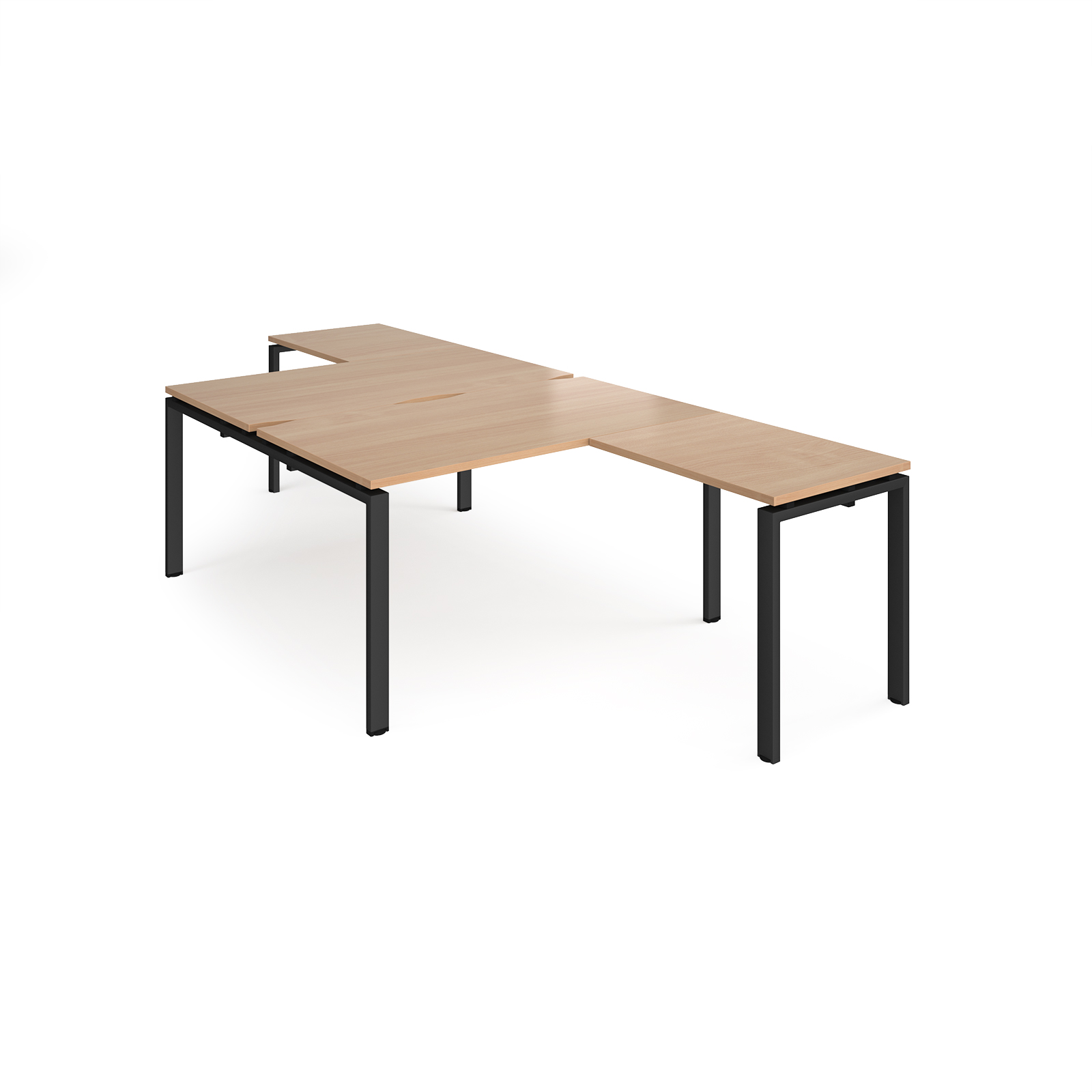 Adapt back to back desk with return — Beech