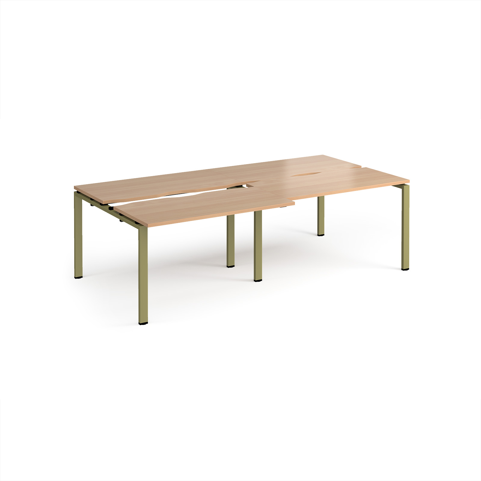 Adapt sliding top double B2B desks 1200mm deep