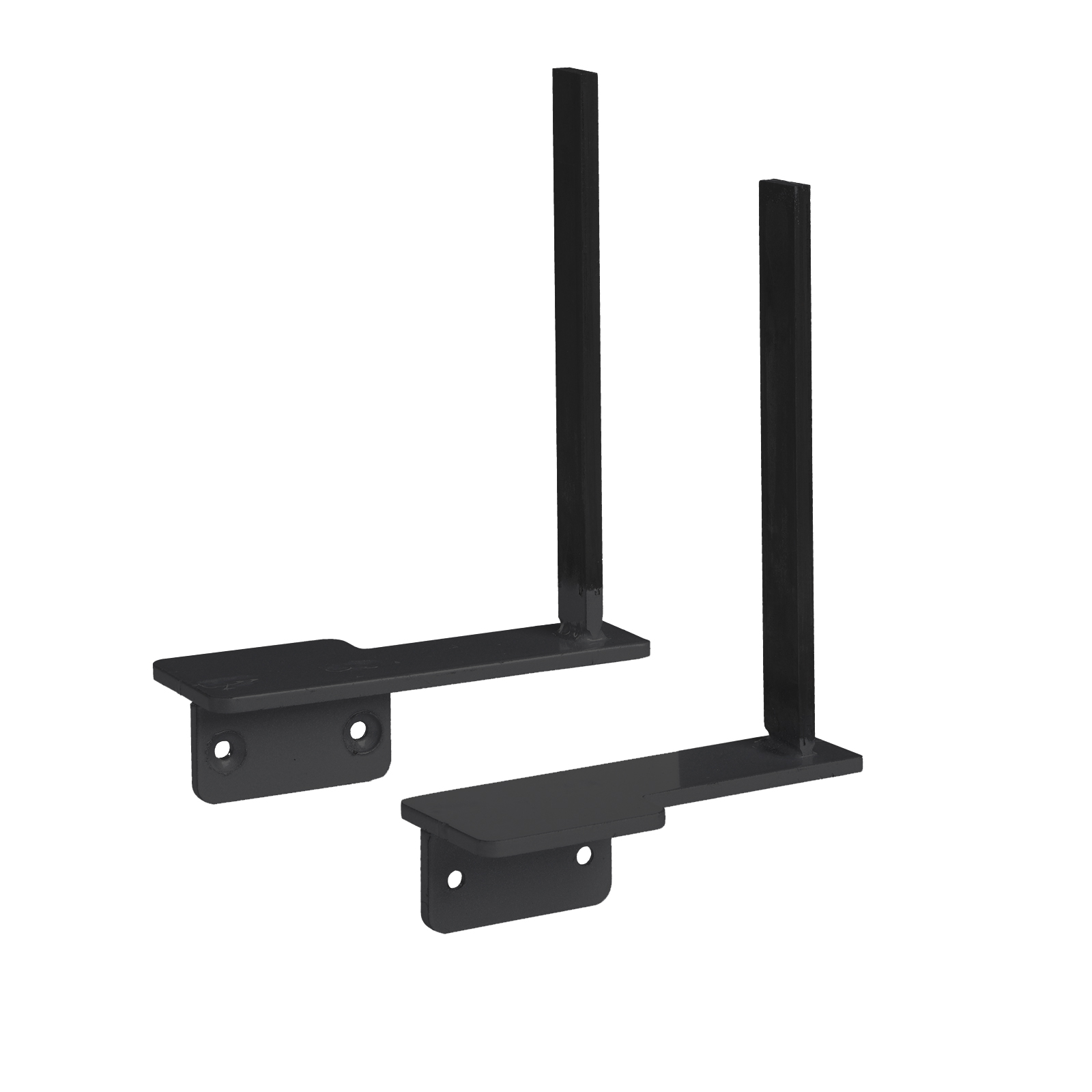 Aluminium framed screen brackets - return (pair)