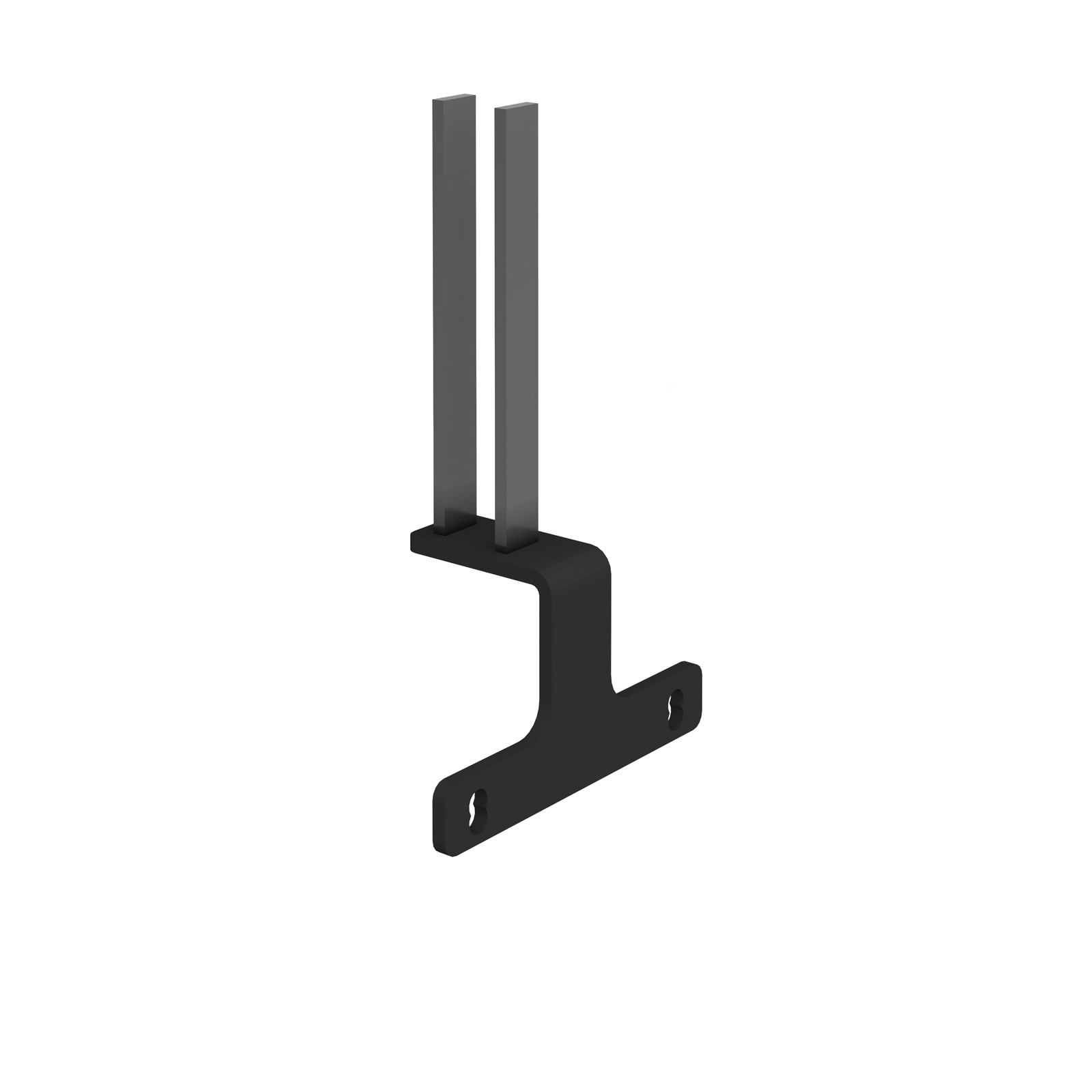 Intermediate screen bracket for Adapt and Fuze desks — Black