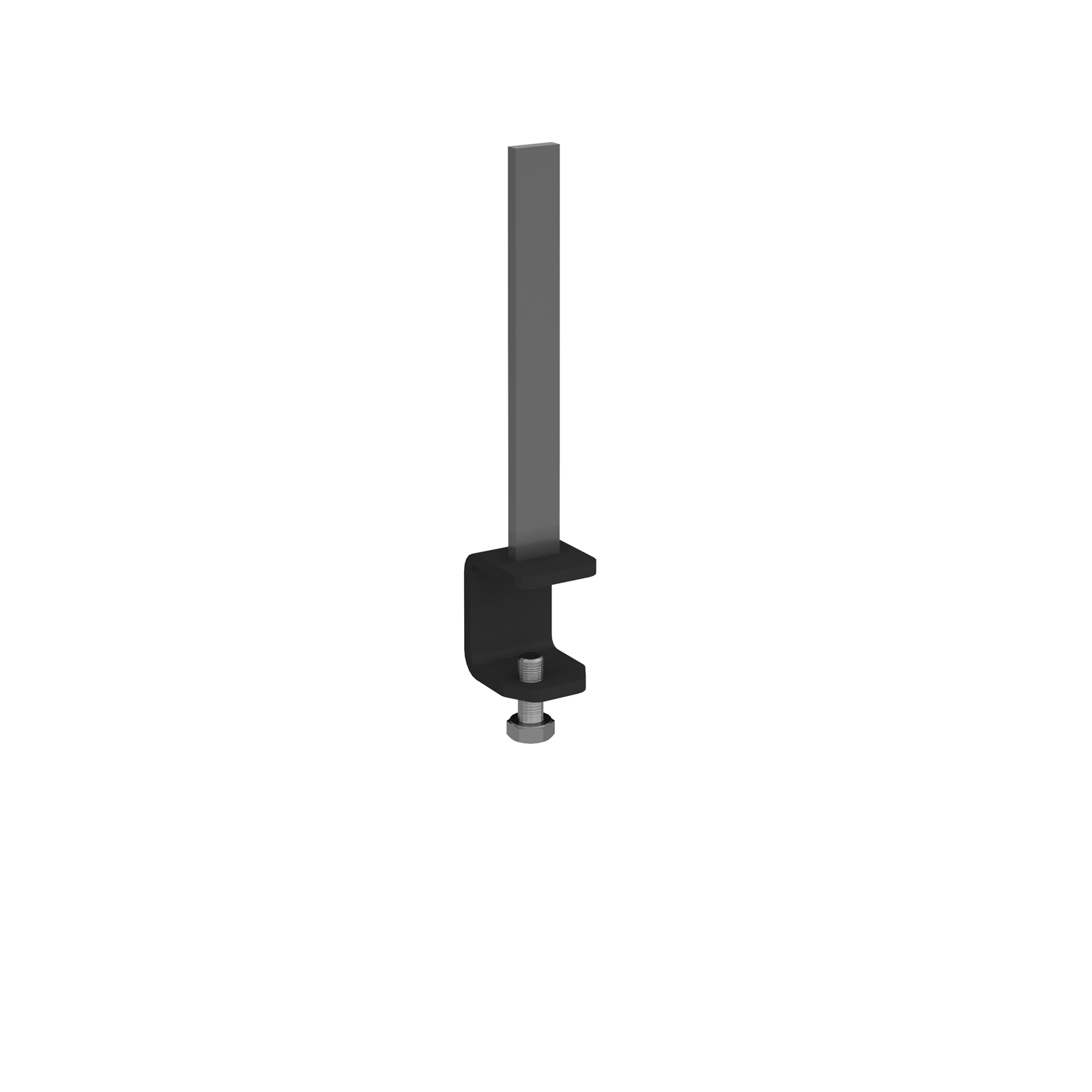 Aluminium framed screen front bracket - mid-runs