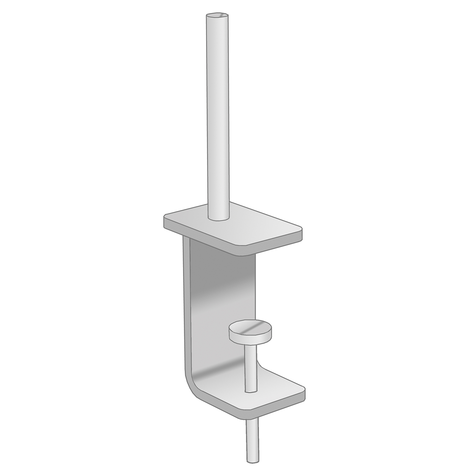 Universal desktop screen brackets (pair) — Graphite