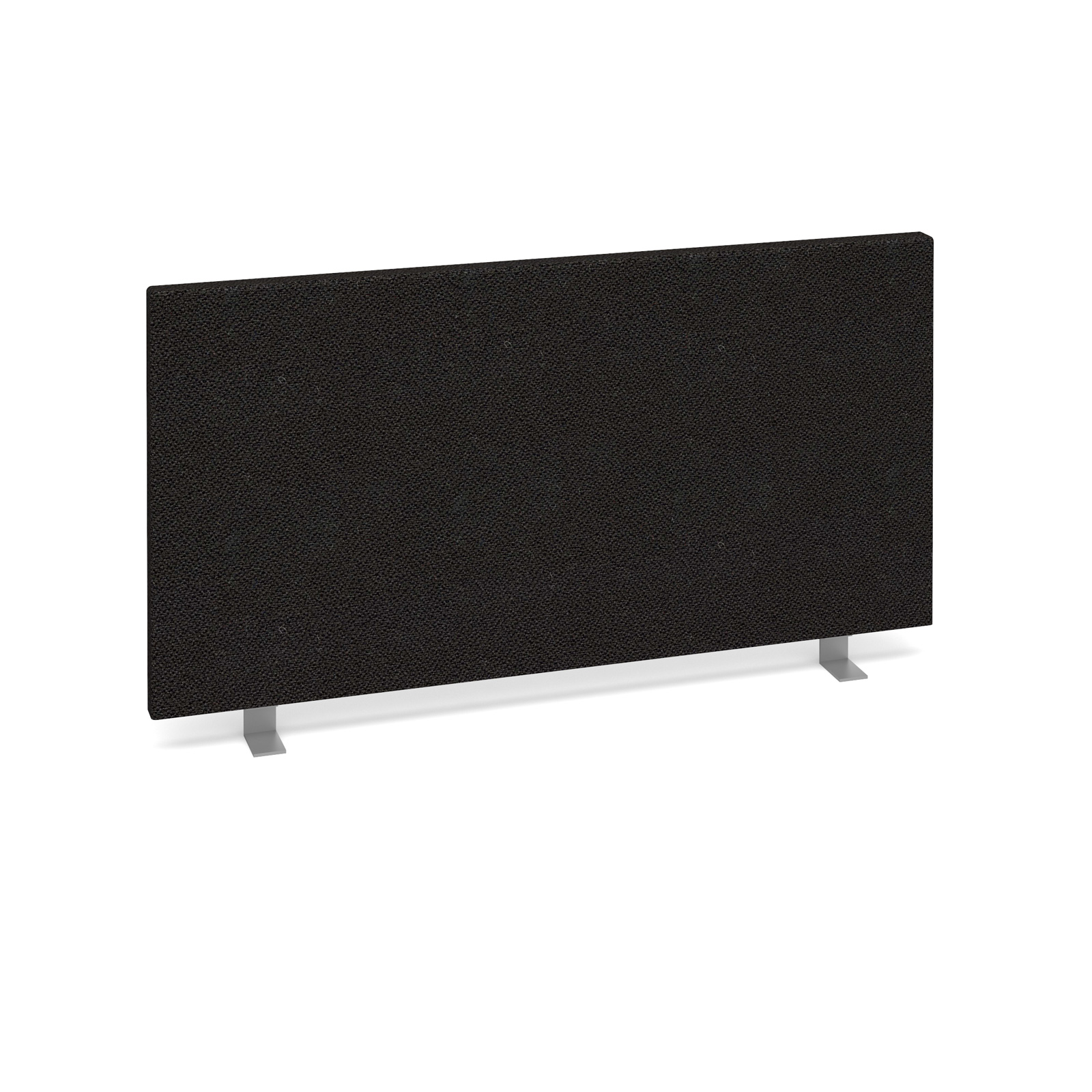 Straight desktop fabric screen — Black