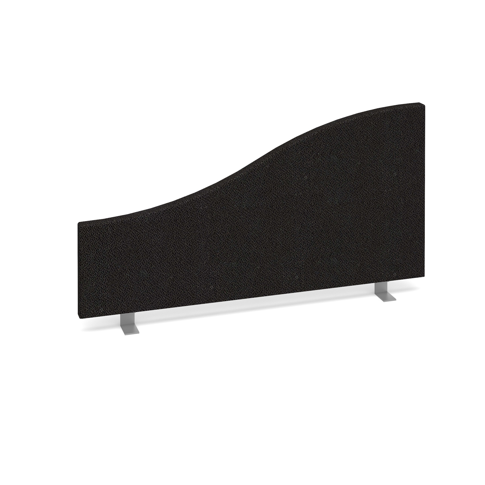 Wave desktop fabric screen — Black