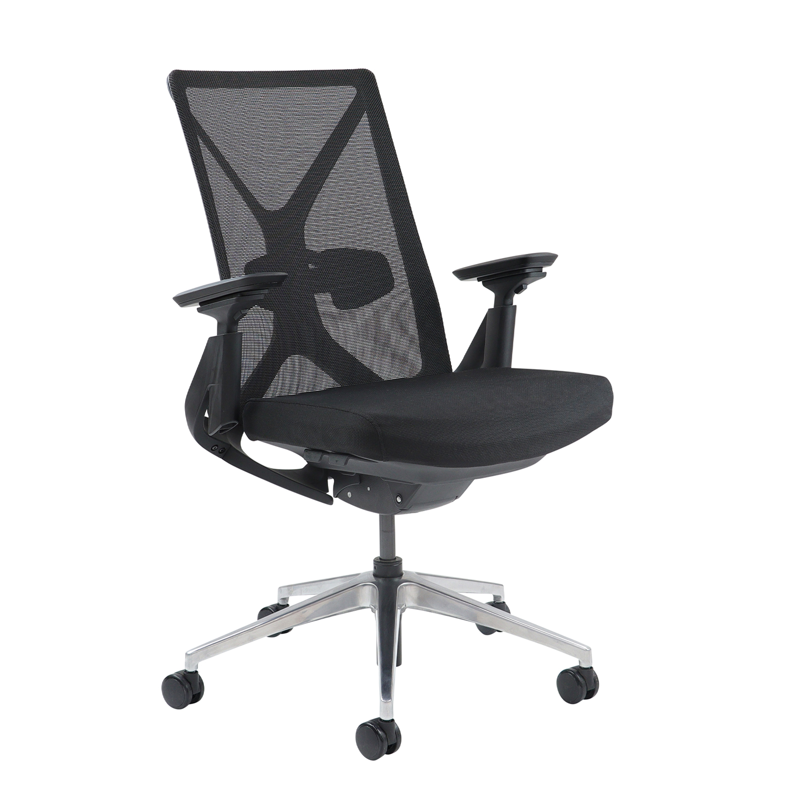 Paxton mesh back operator chair with black frame — Black