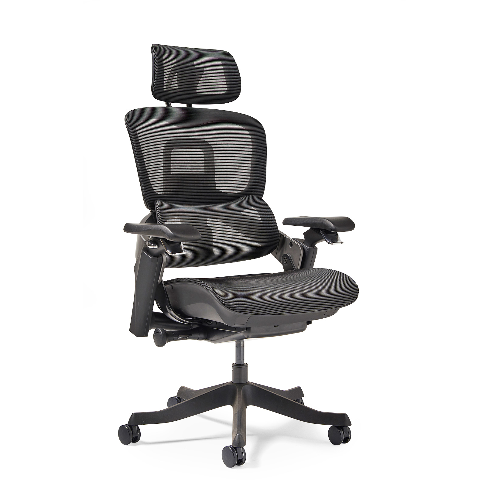 Triple P executive fully integrated mesh task chair — Black