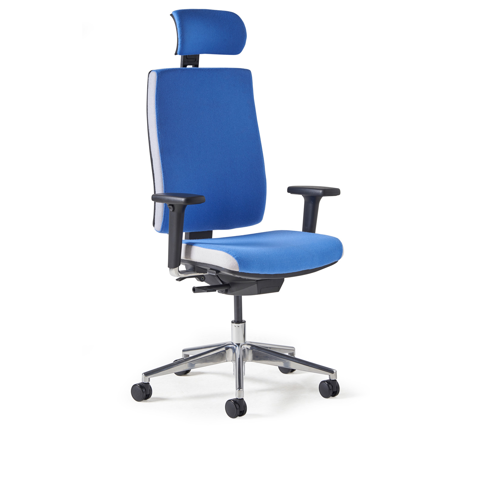 Miku fabric back plus headrest - aluminium — Made to Order