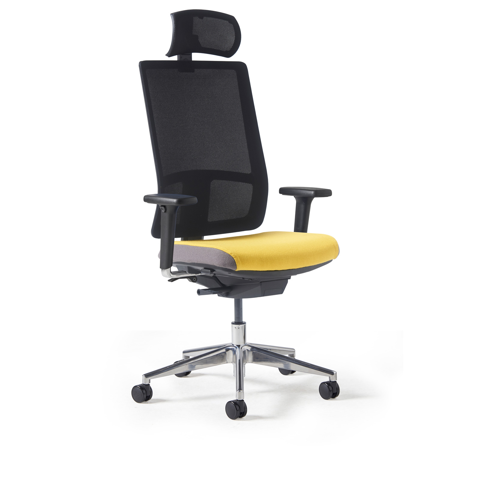 Miku mesh back plus head rest - aluminium — Made to Order