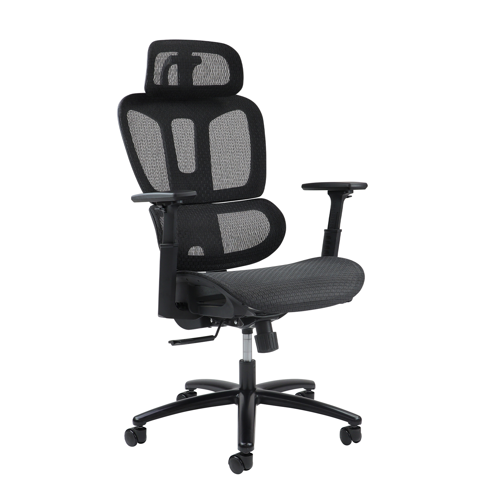 Zala mesh back operator chair with headrest — Black