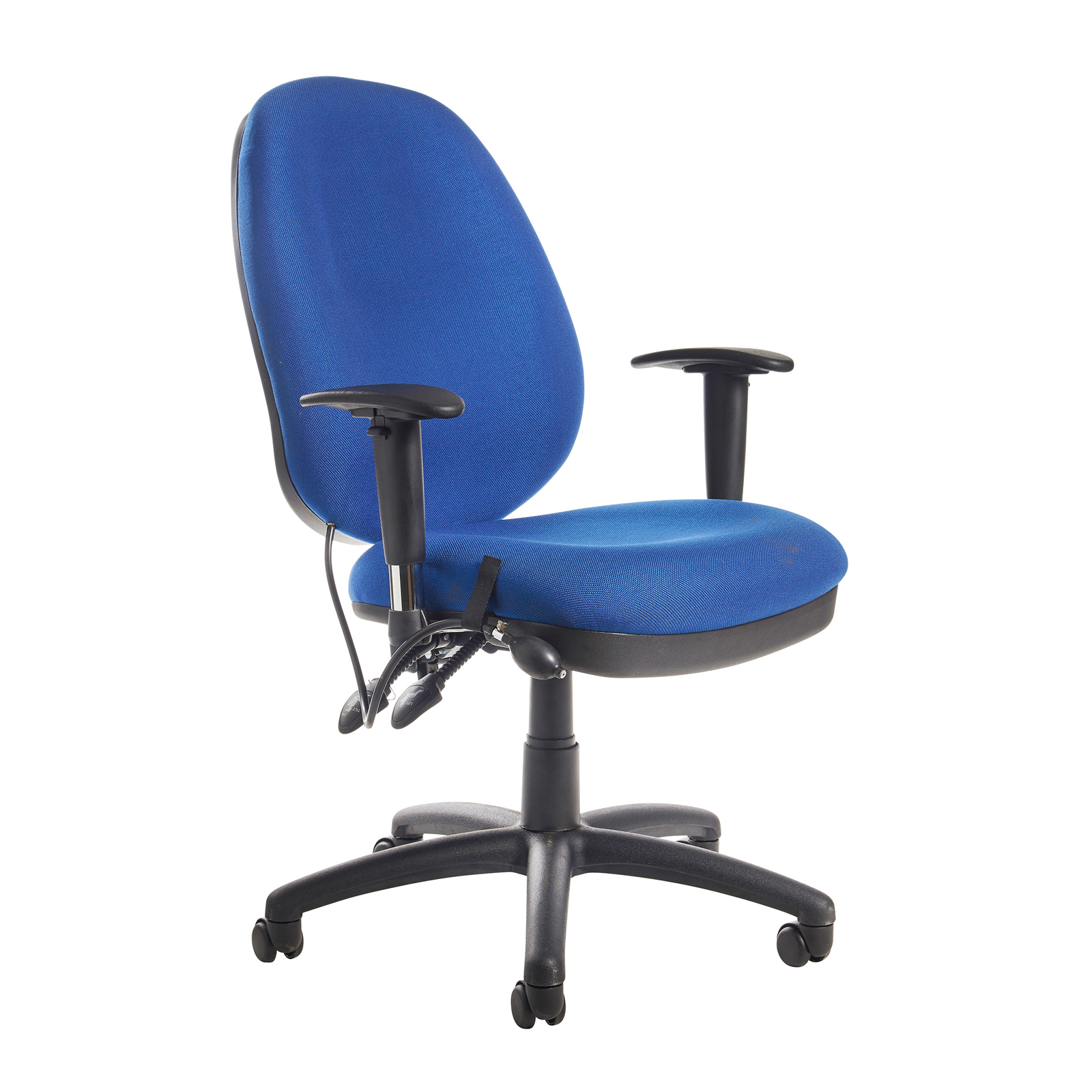 Sofia adjustable lumbar operators chair — Blue