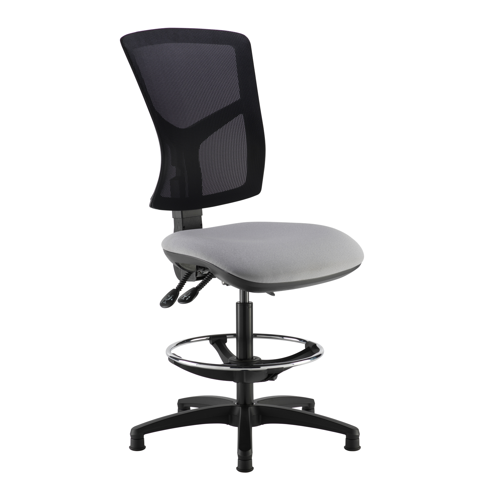 Senza mesh back draughtsman's chair — Made to Order