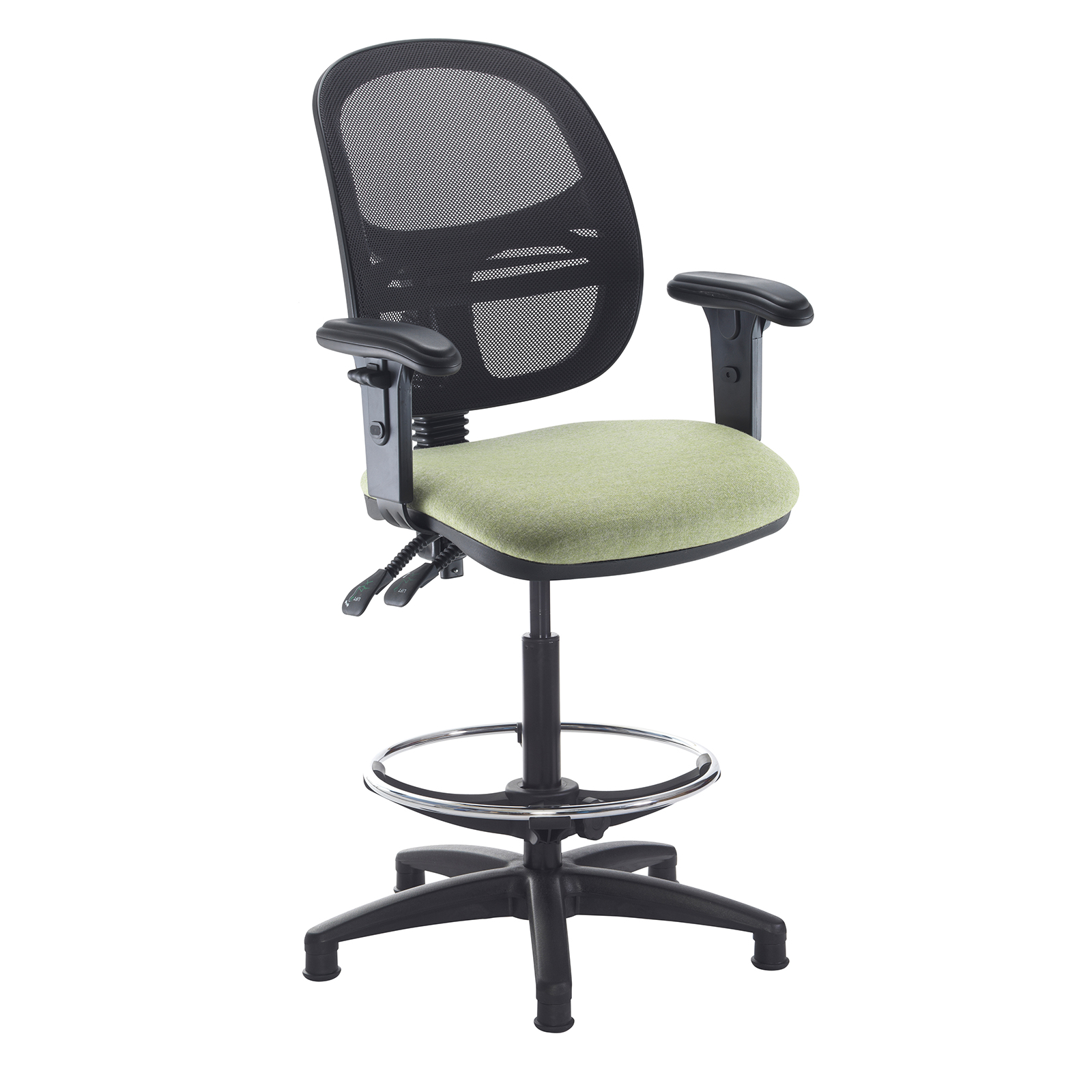 Jota mesh back draughtsman's chair — Made to Order