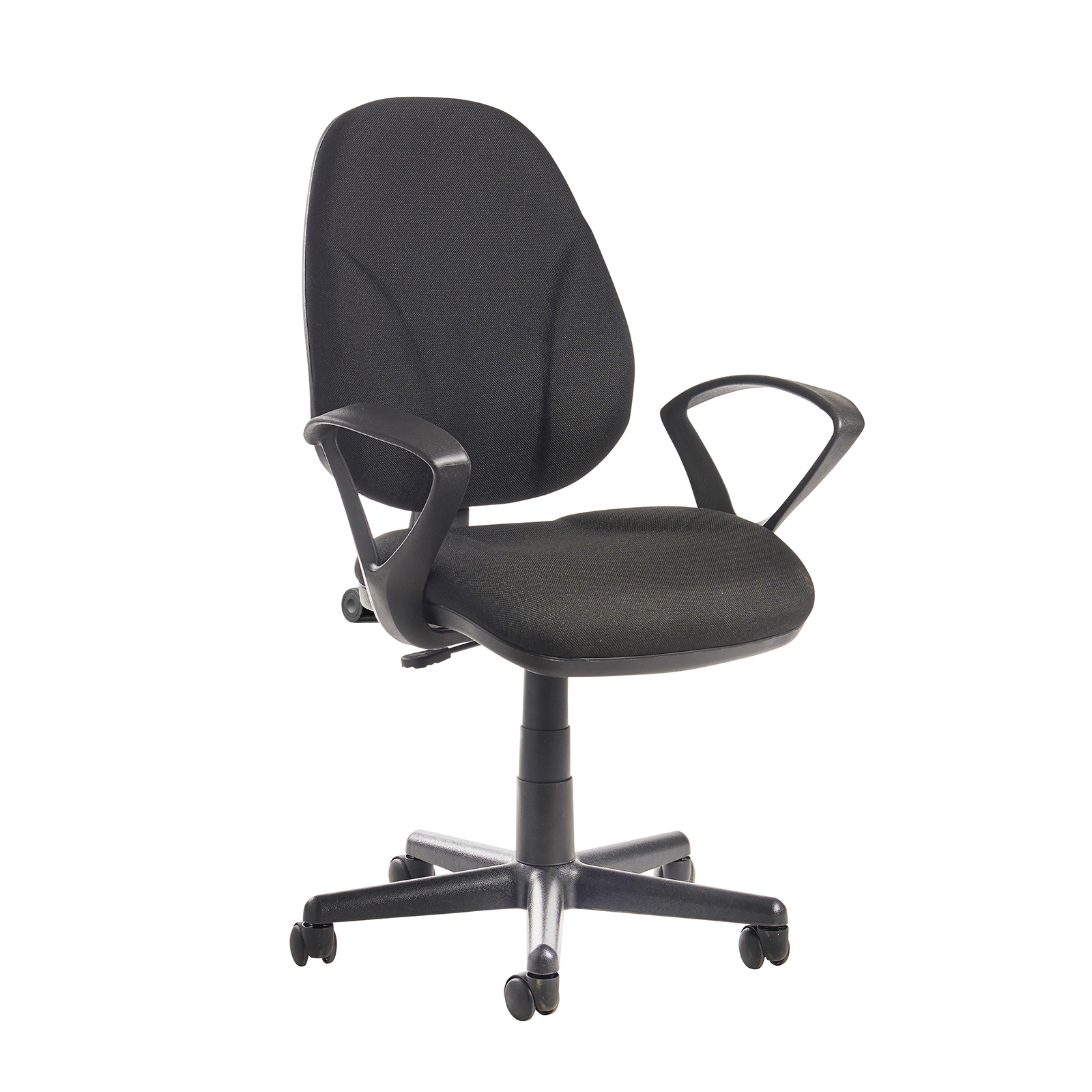 Bilbao fabric operators chair with lumbar support — Black
