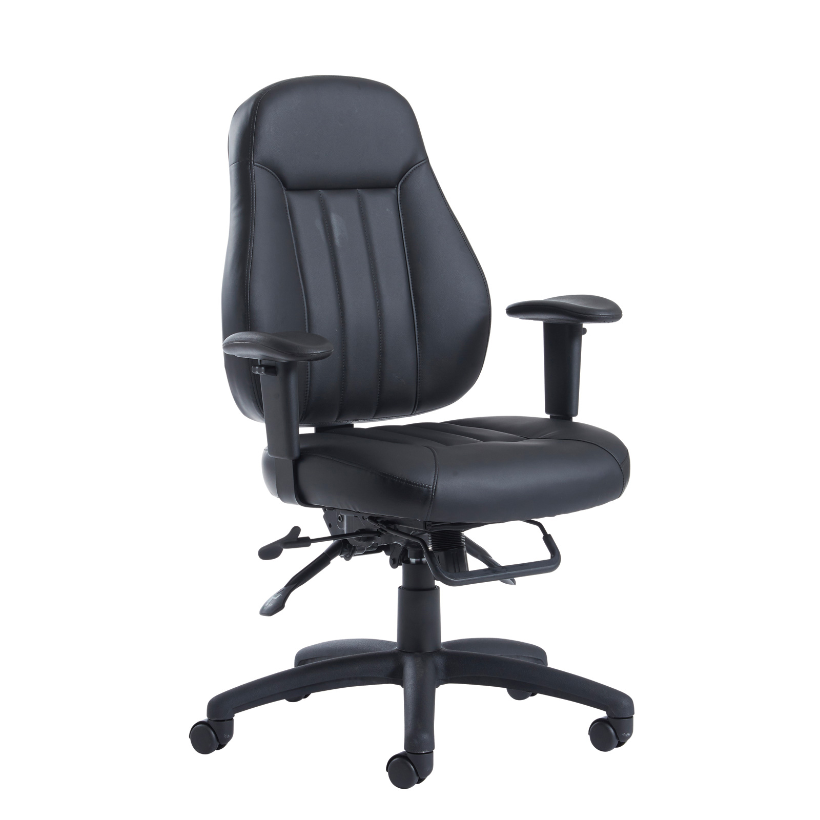 Zeus medium back 24hr task chair — Black