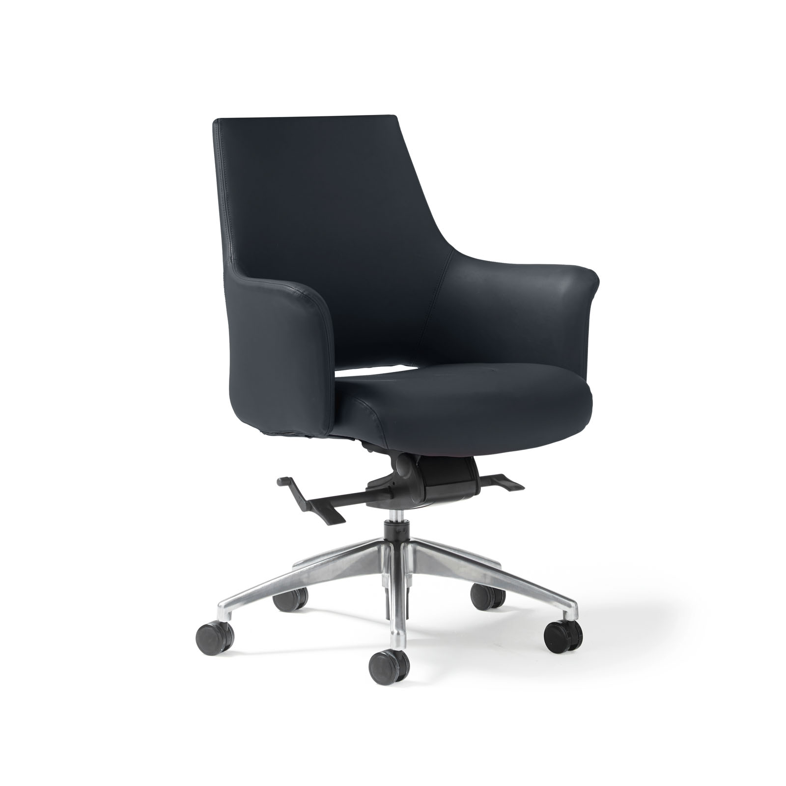 Tempo medium back executive chair — Black