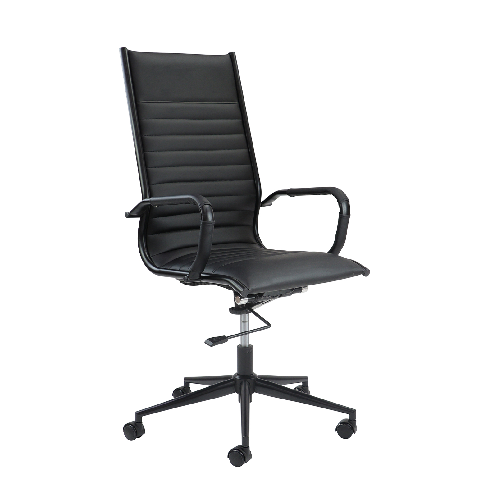 Bari high back executive chair black frame — Black
