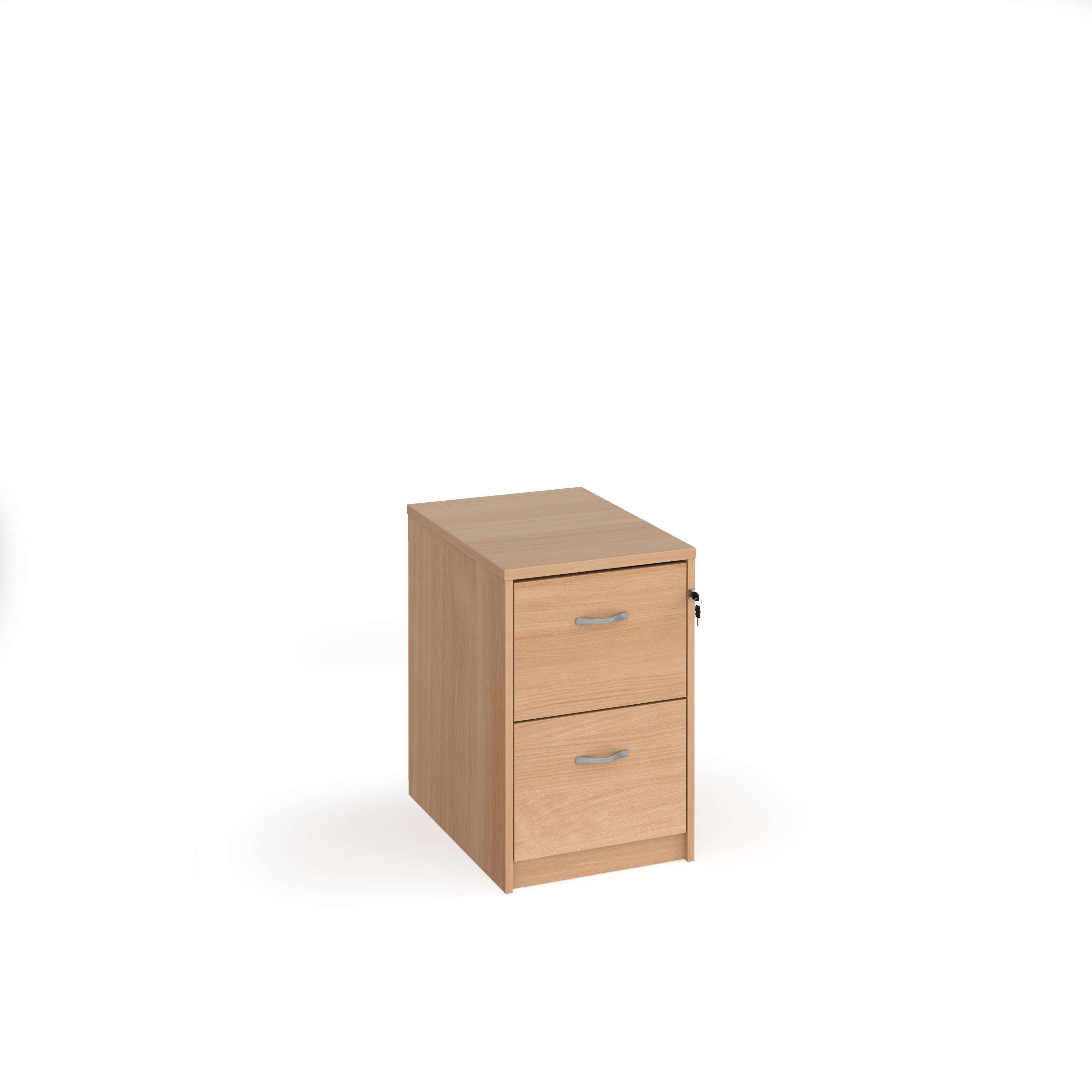 Wooden 2 door filing cabinet — Beech