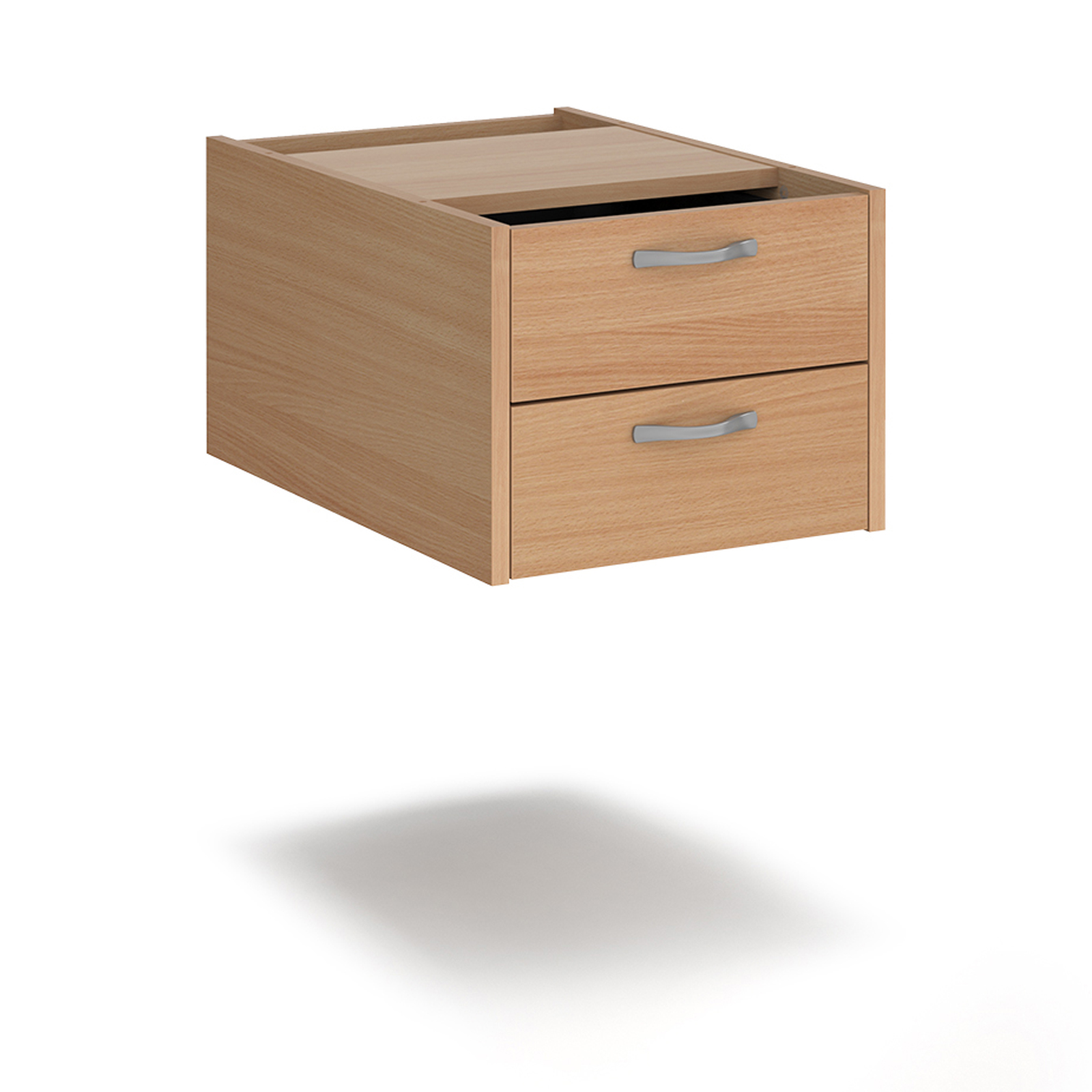 Maestro 25 fixed pedestal 600mm deep — Beech