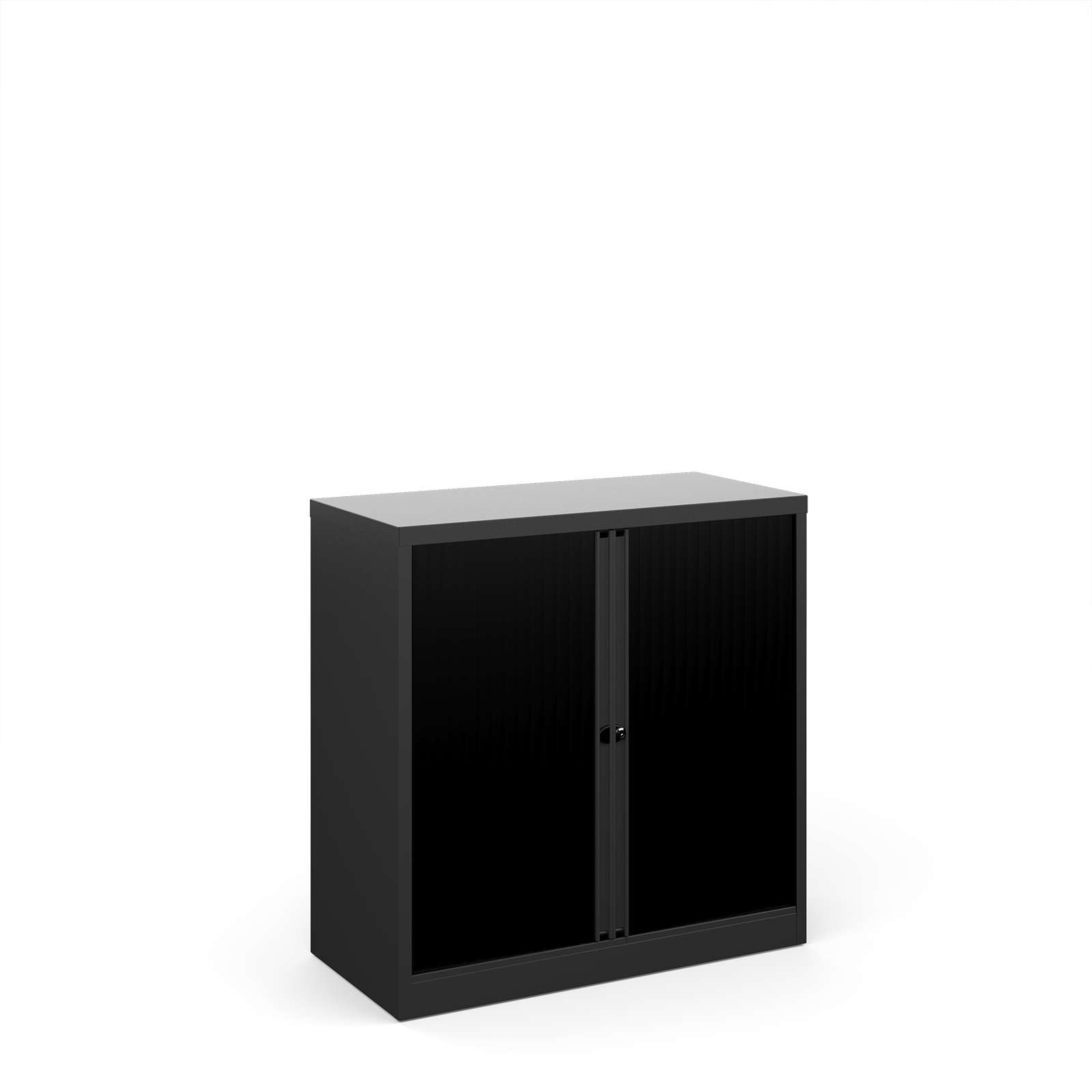 Bisley systems storage tambour cupboard — Black
