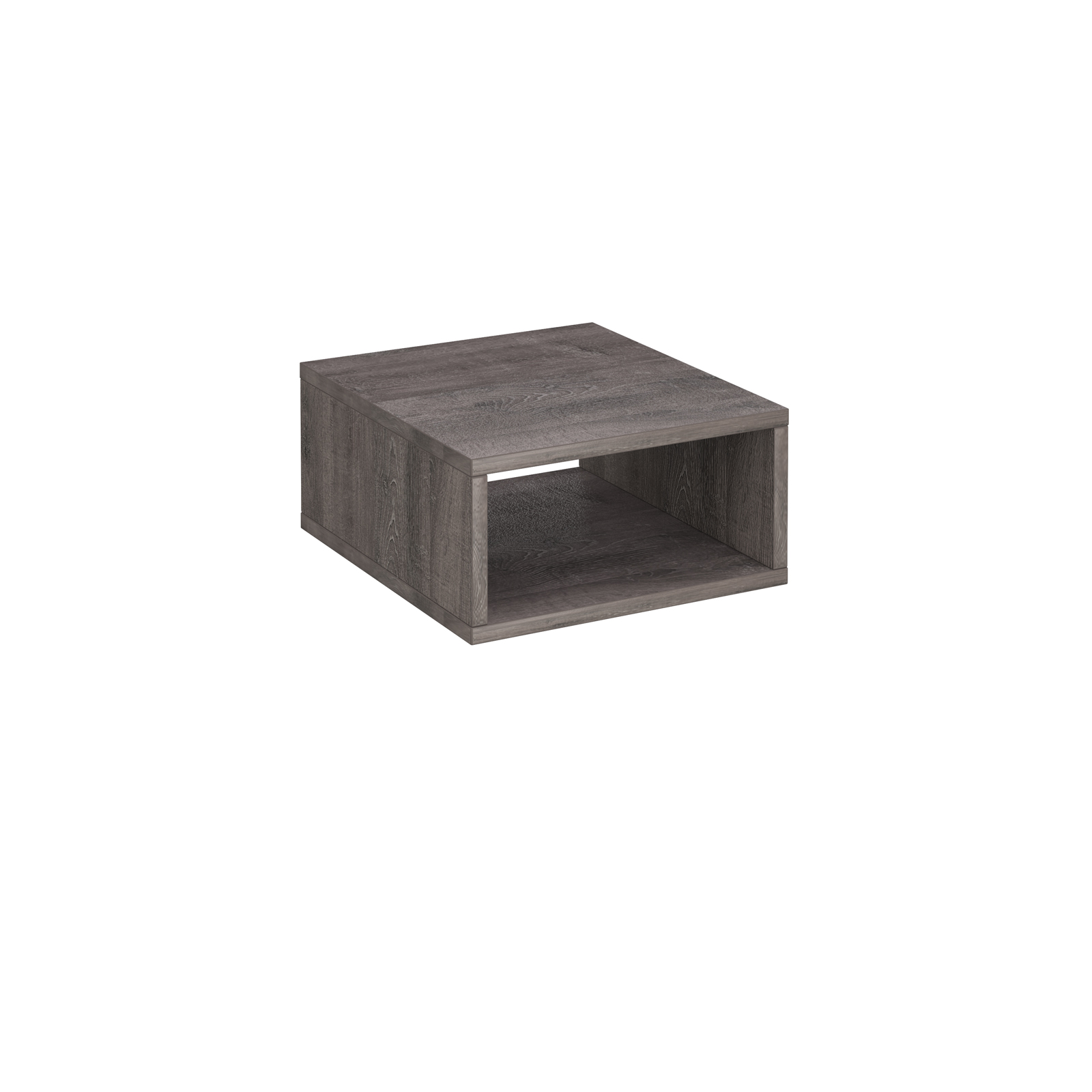 Flux modular storage cubby shelf — Grey Oak