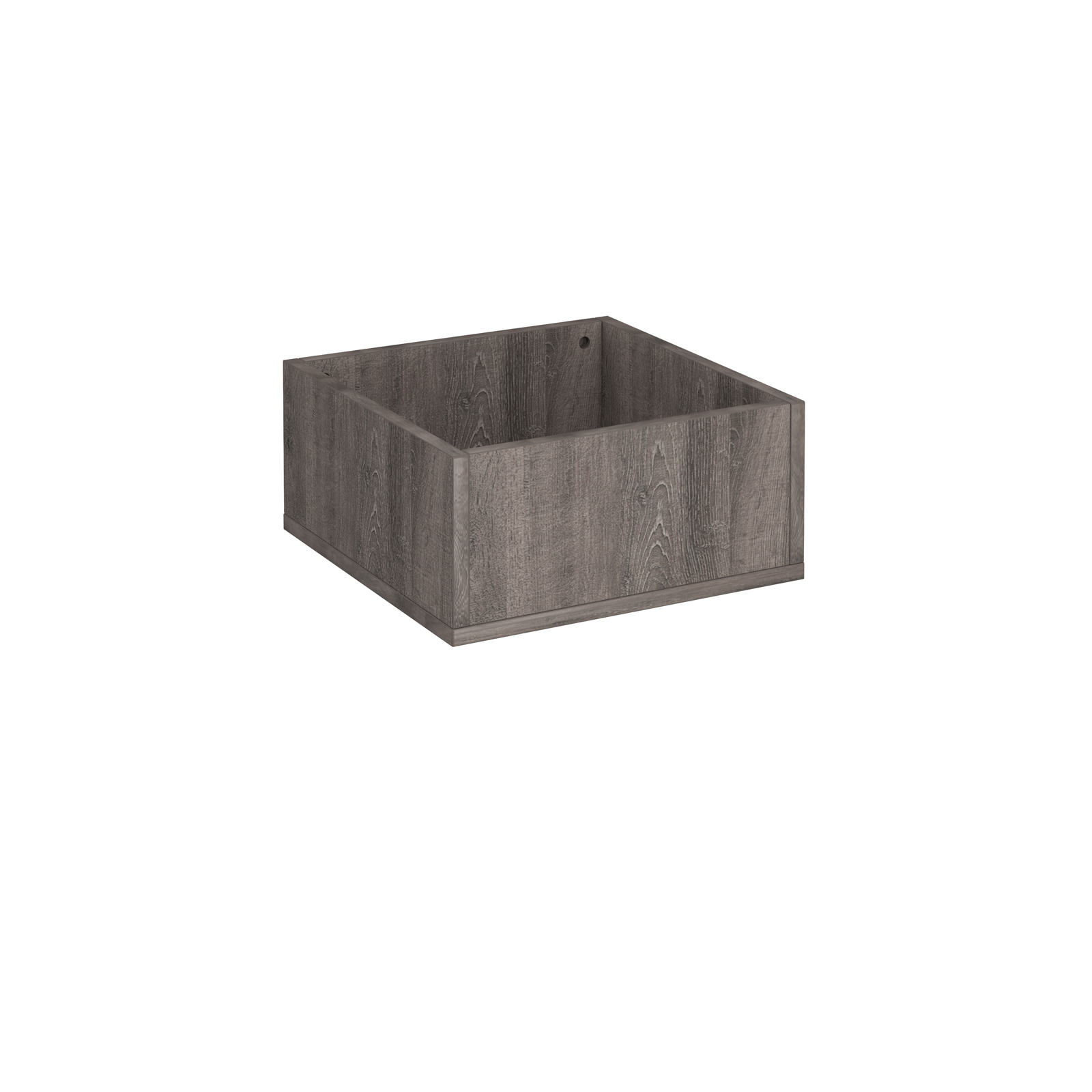 Flux modular storage planter box — Grey Oak