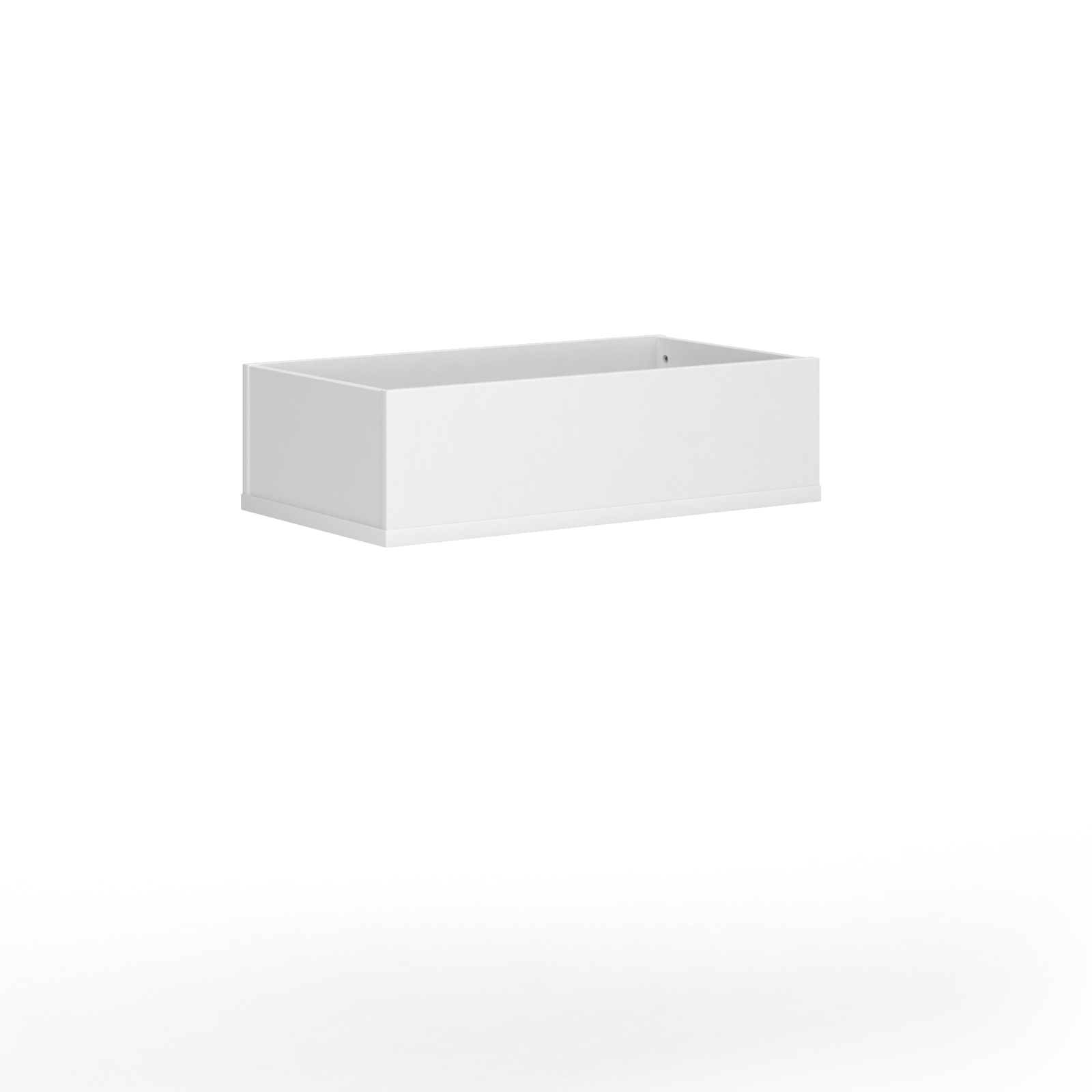 Wooden planter — White