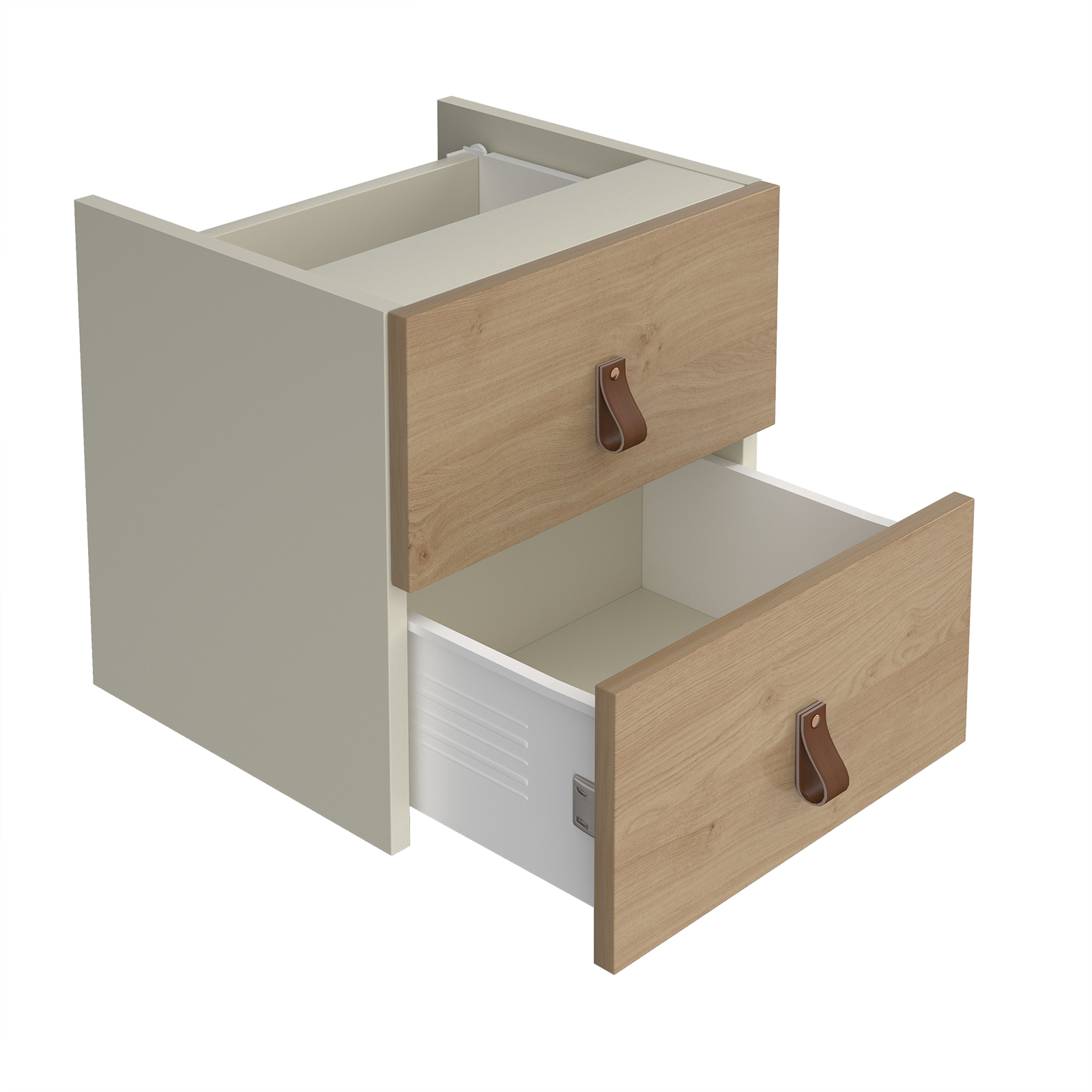 Cube storage unit insert - drawers — Kendal Oak