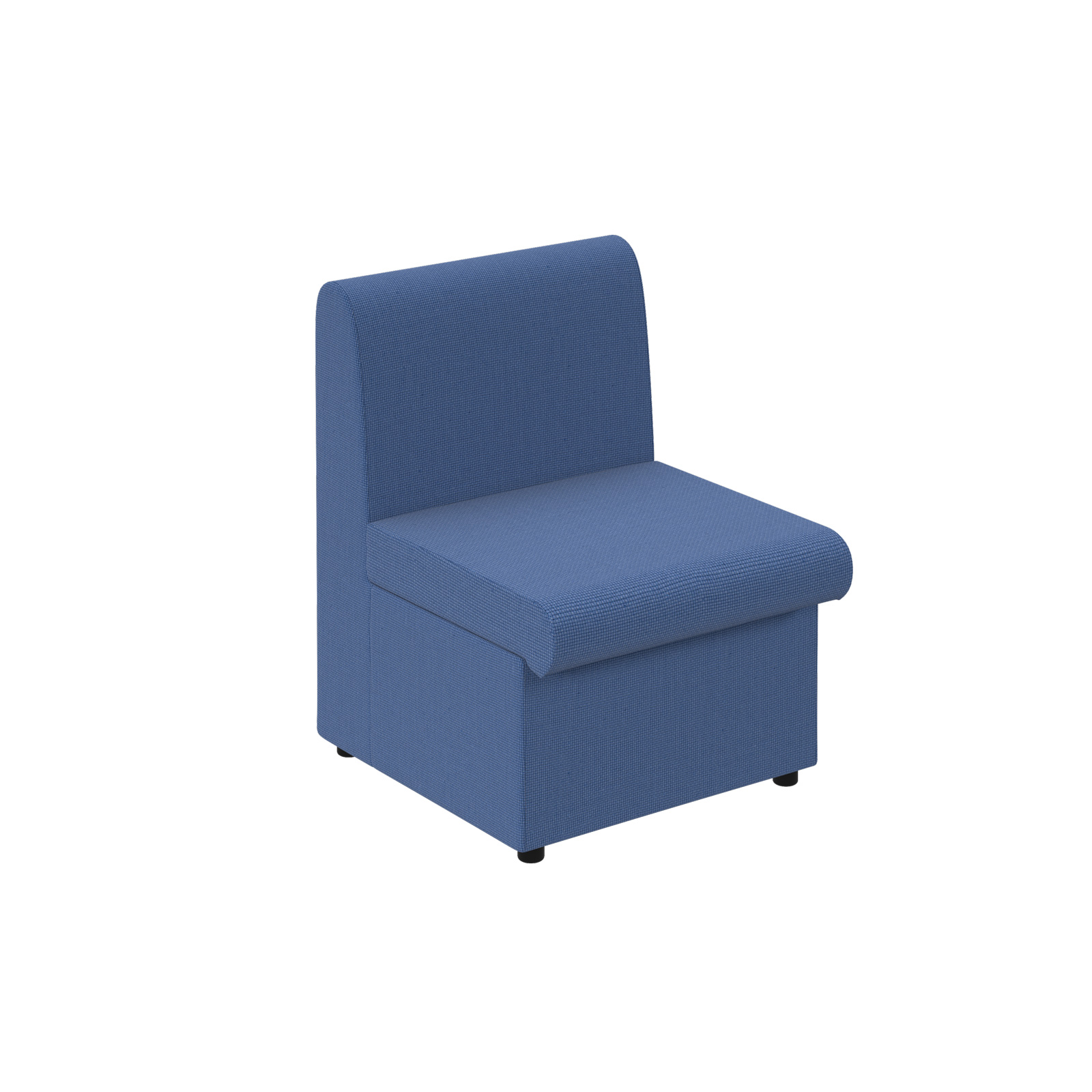 Single seater modular soft seating — Blue