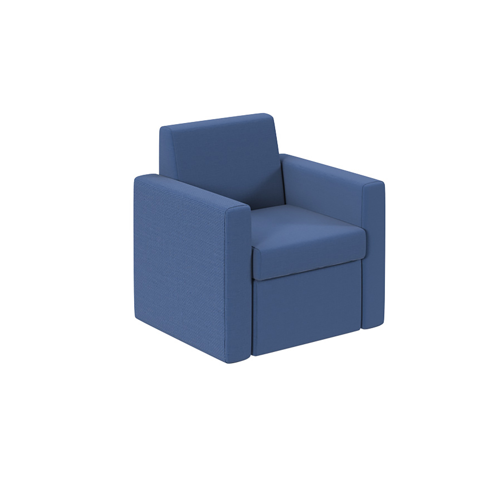 Single fabric sofa — Blue