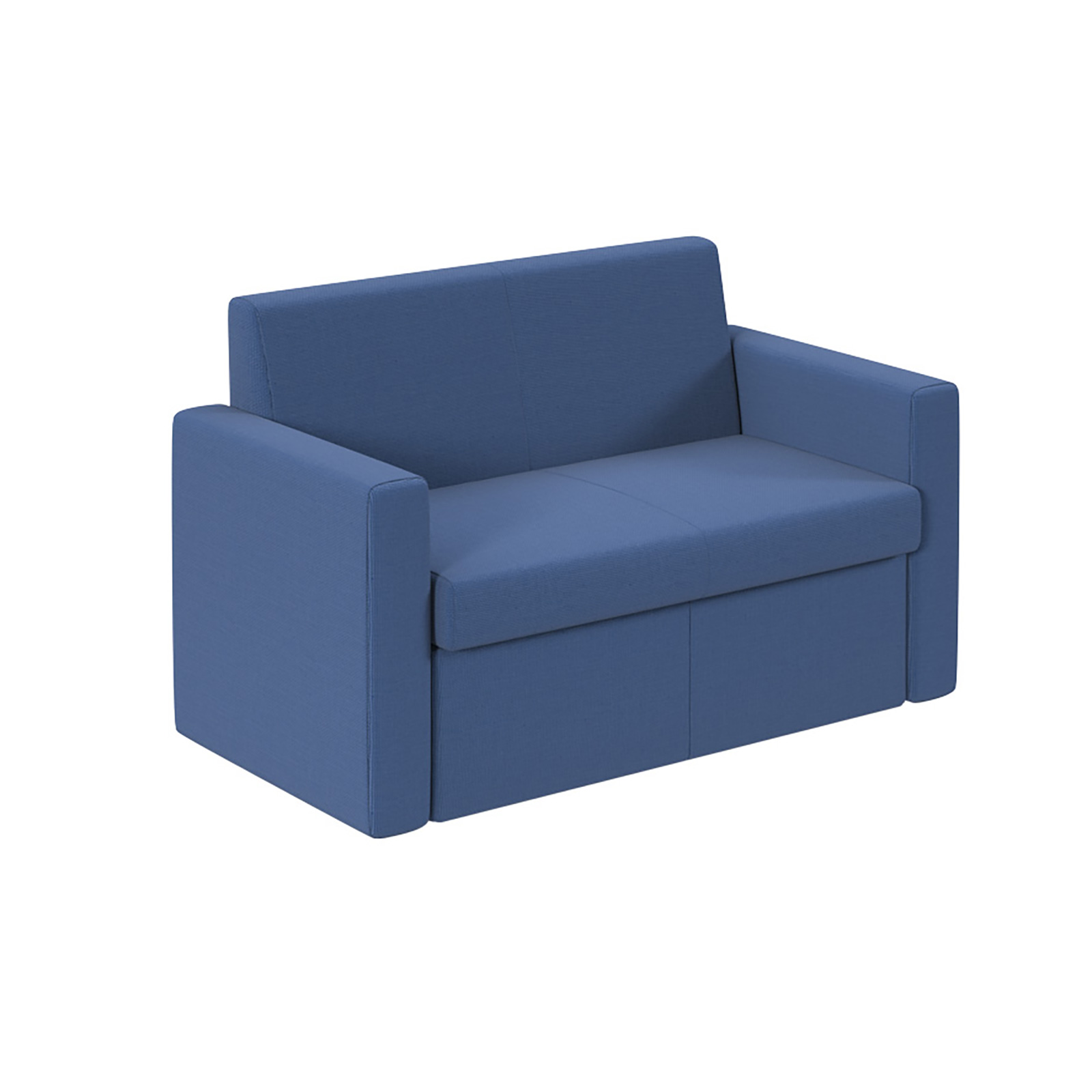 Two Seater fabric sofa — Blue