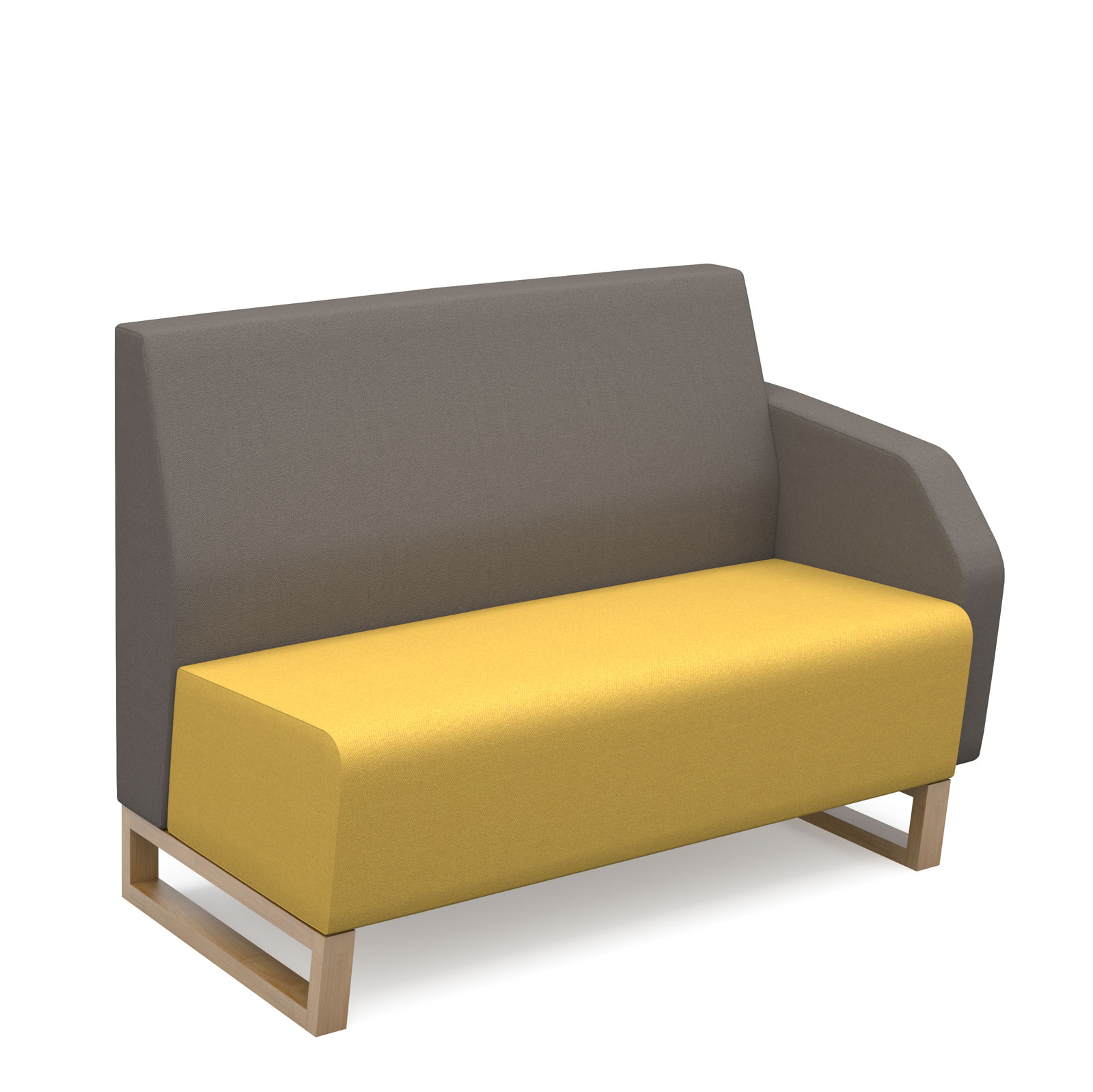 Encore modular low back double unit with arm — Made to Order
