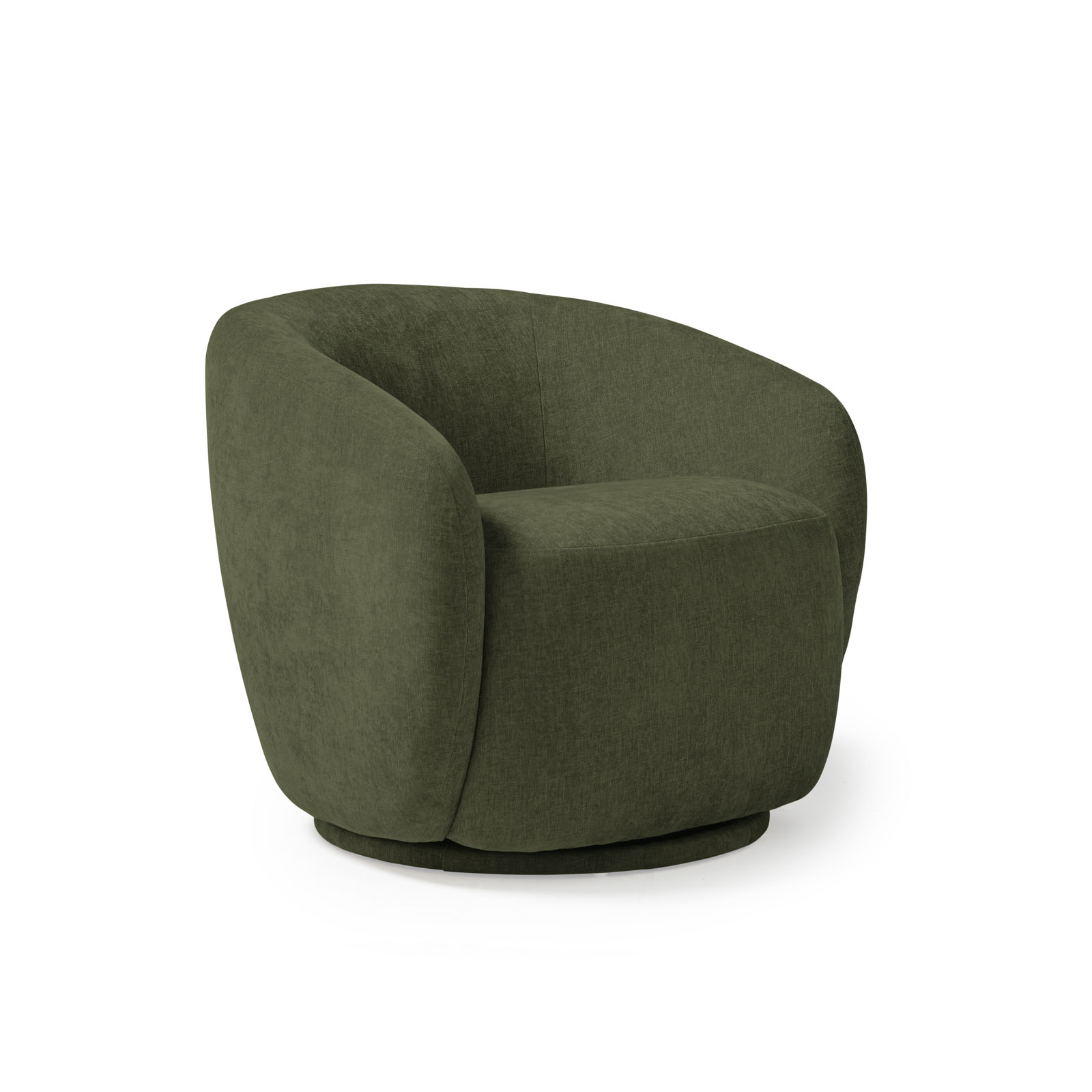 Grace swivel club chair — Olive
