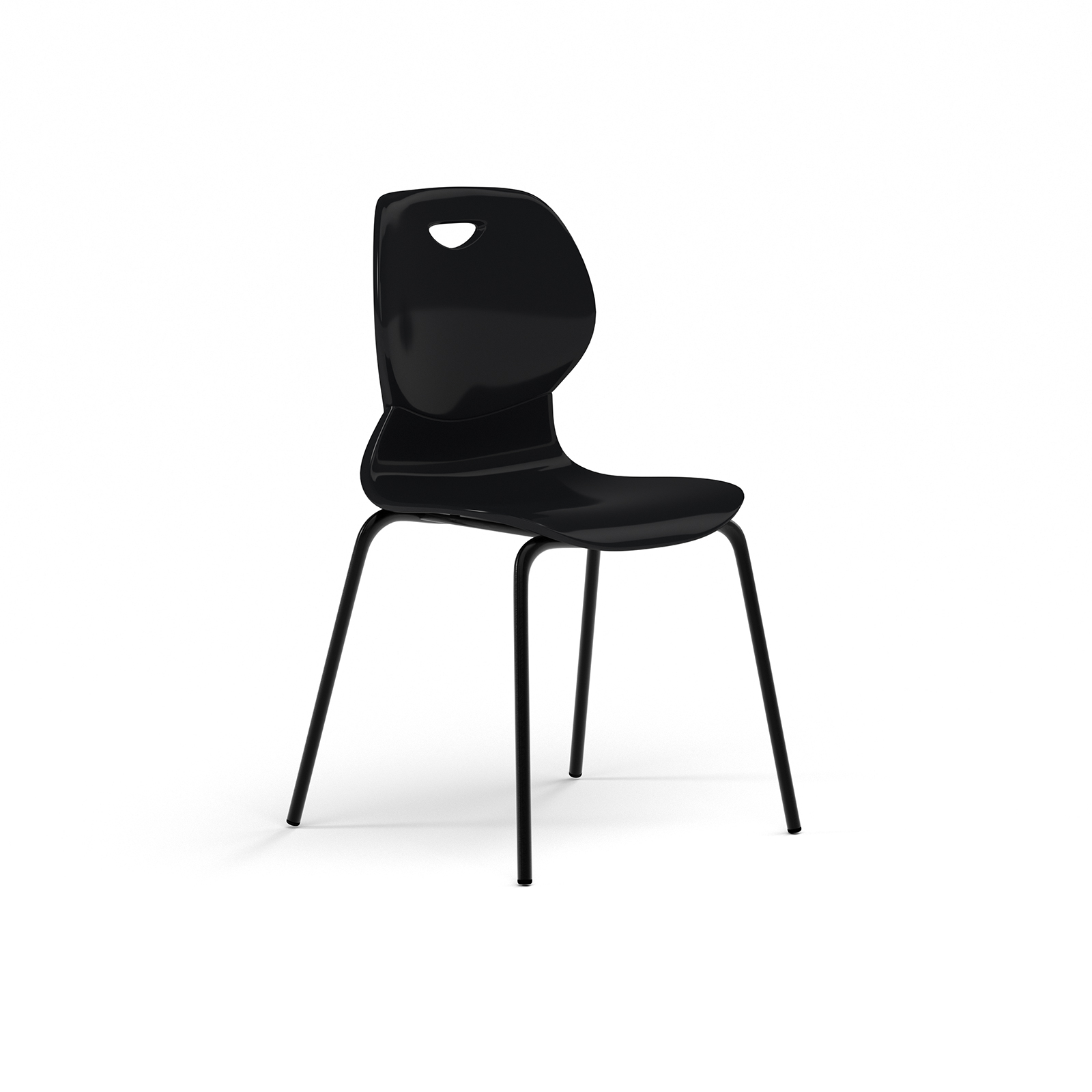 Zara 4 Leg Chair — Anthracite