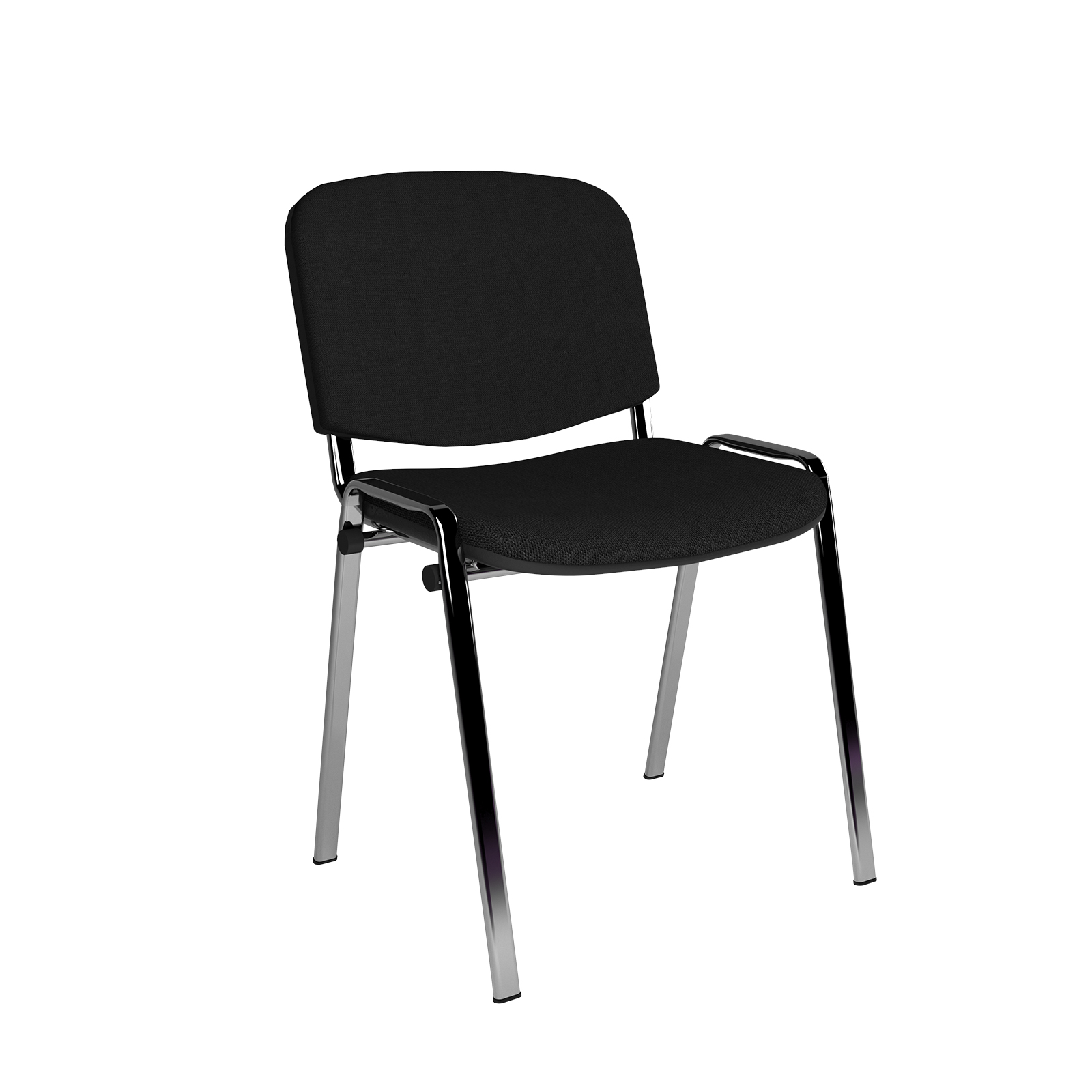 Taurus meeting room chair with chrome frame — Black