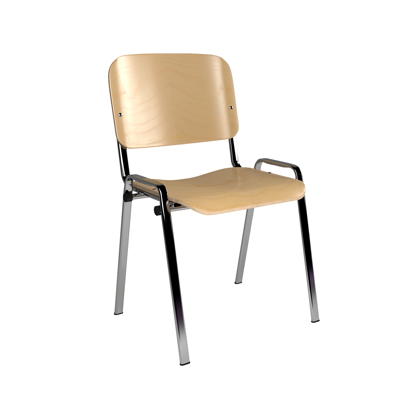 Taurus wooden meeting room chair — Beech