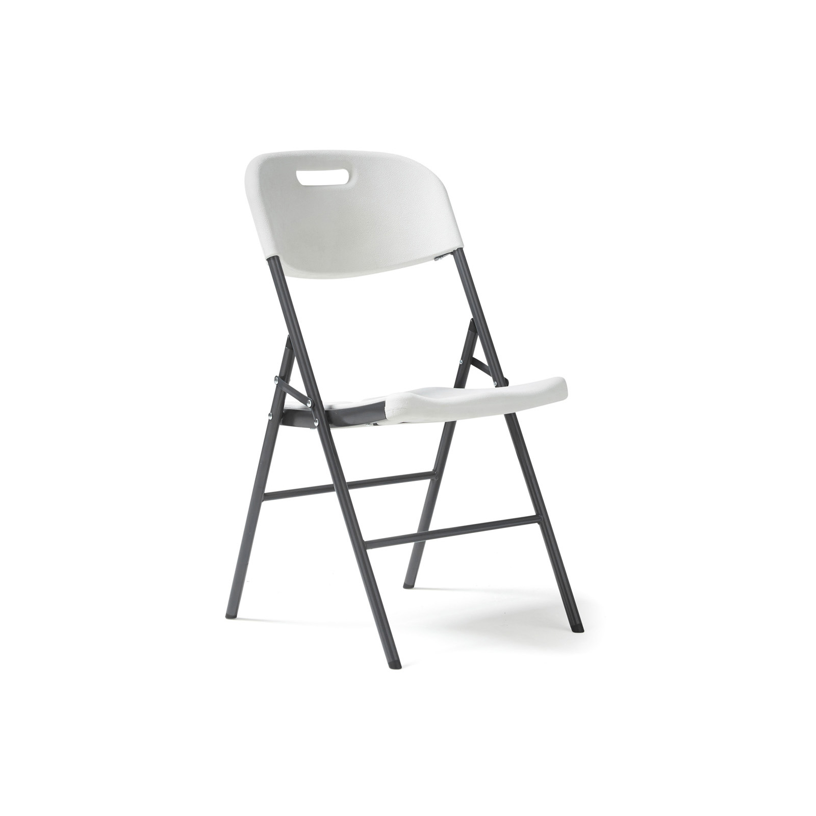 Hebe steel folding chair — White