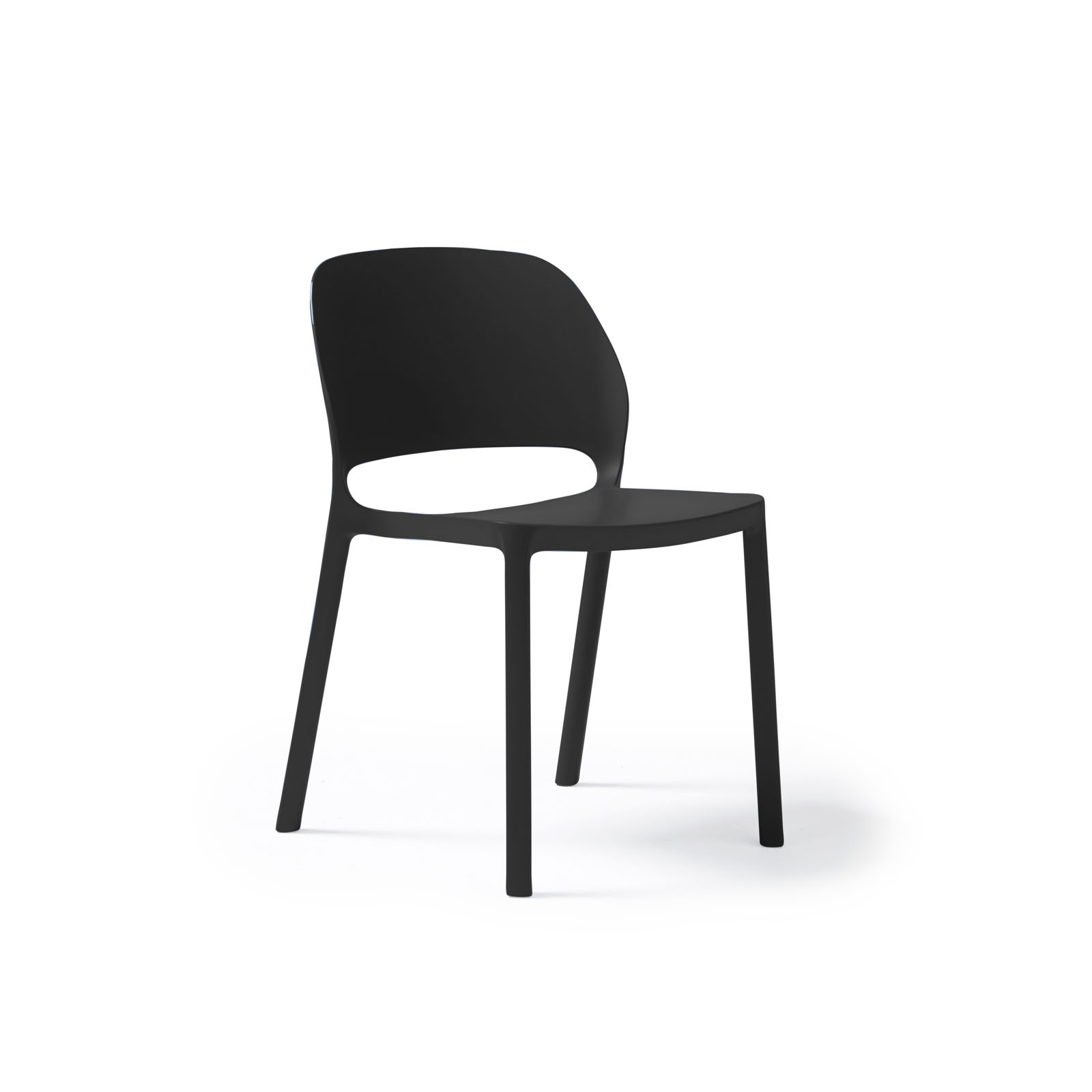 Contra one piece chair — Black