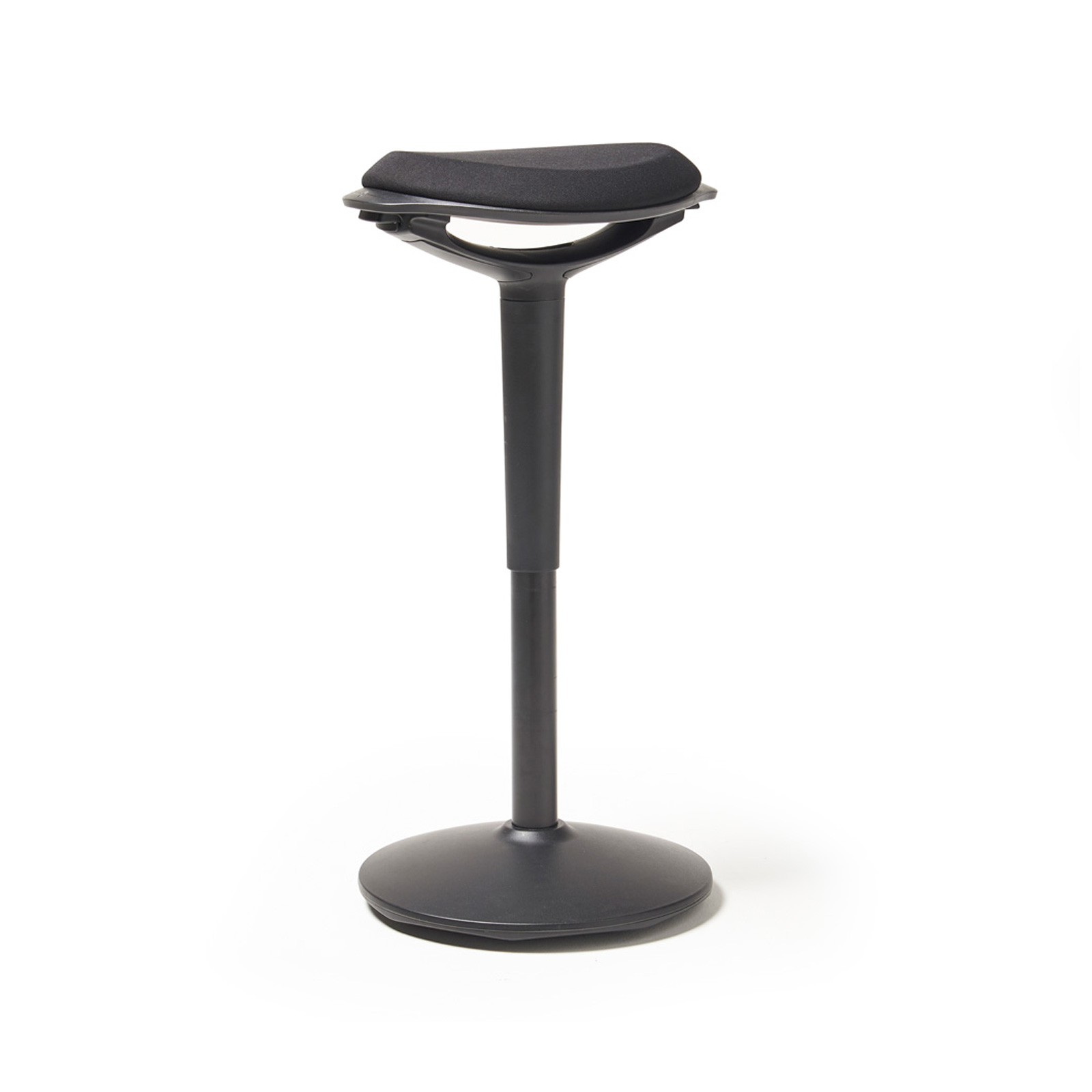 Active height adjustable perch stool — Black