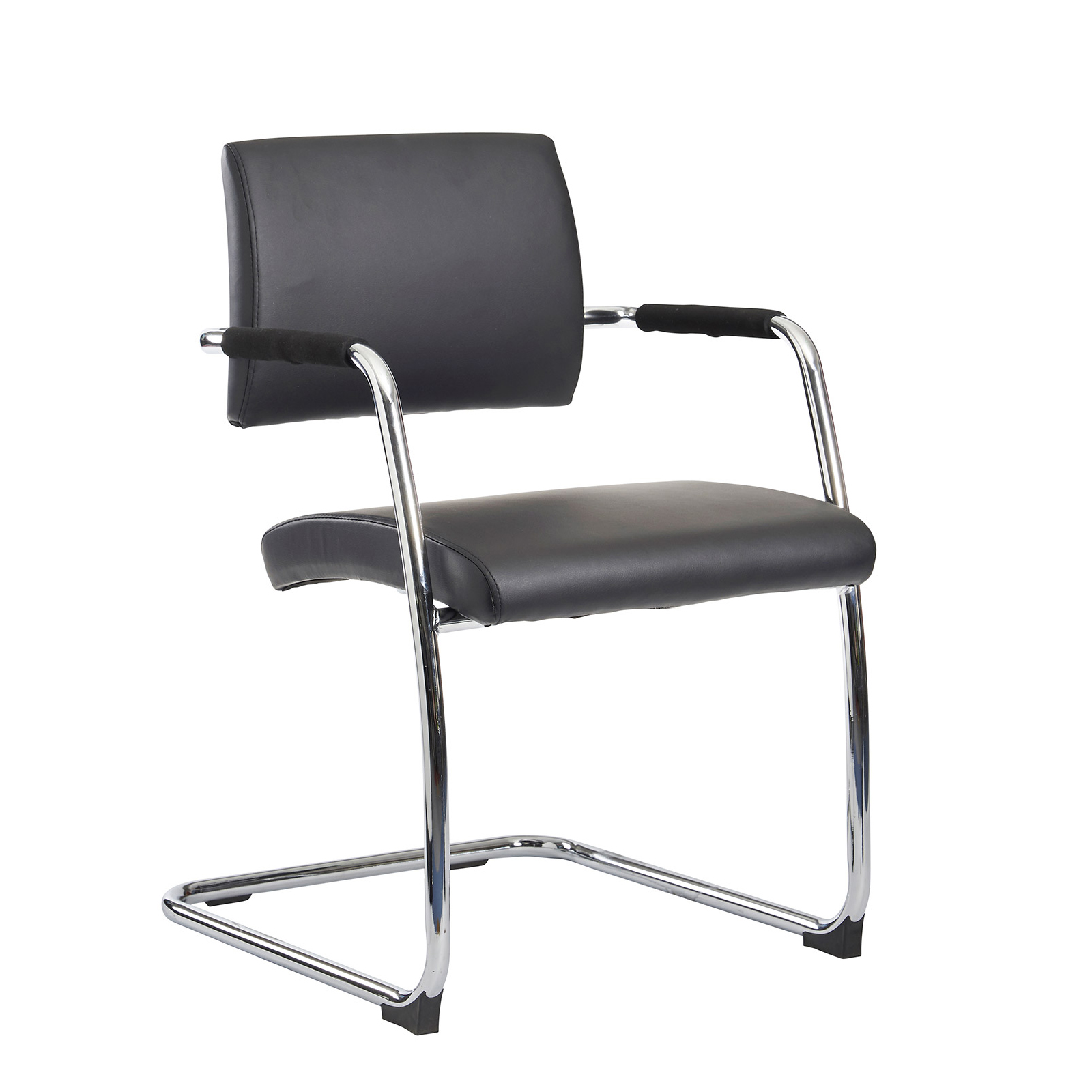 Bruges meeting room cantilever chair (pack of 2) — Black