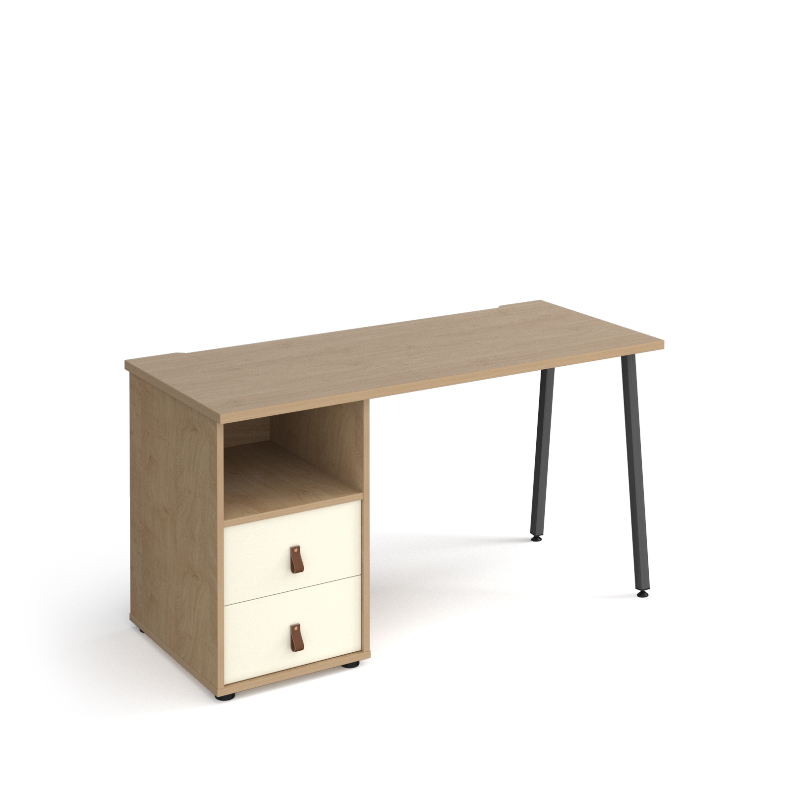 Sparta desk, ped with draws — Kendal Oak