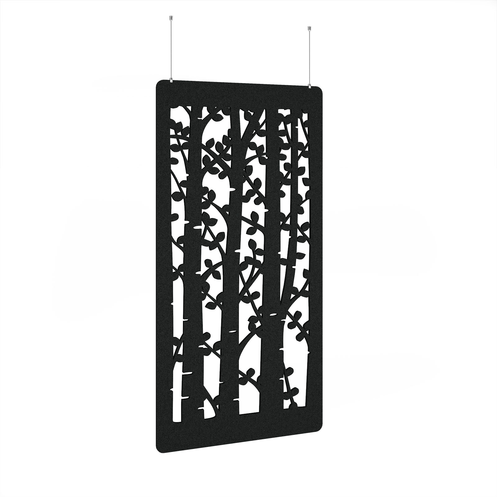 Ebony Hanging Panel — Black